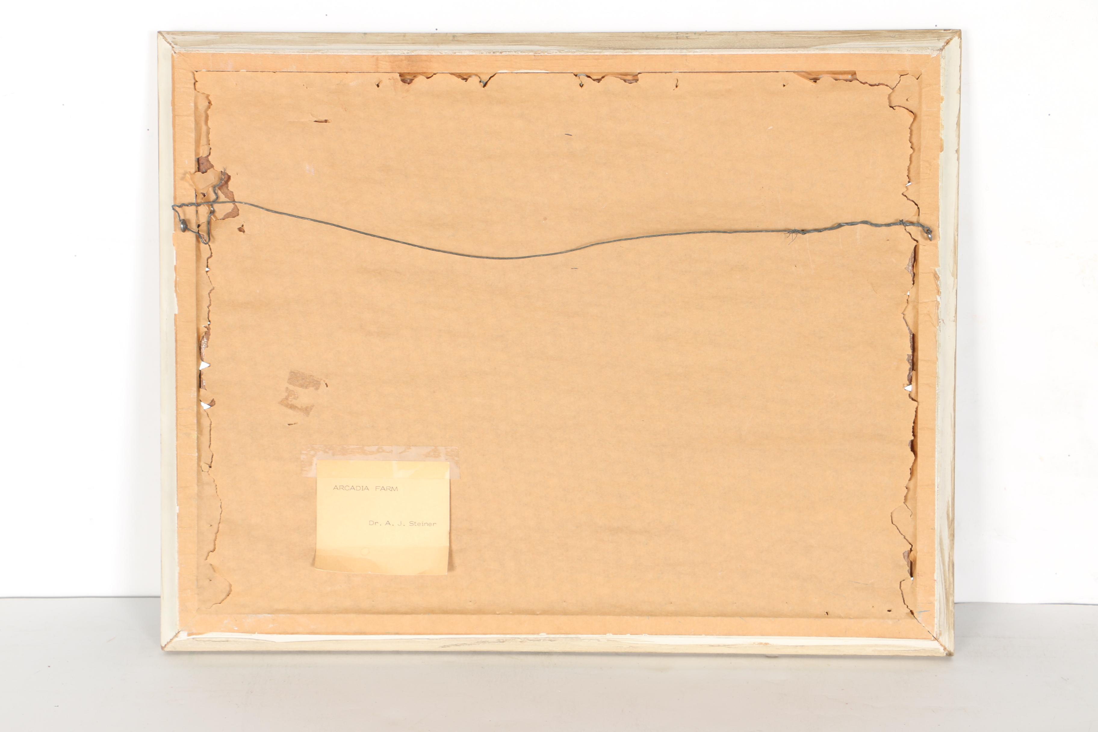 A.J Steiner Oil Paintings of Farm Landscapes