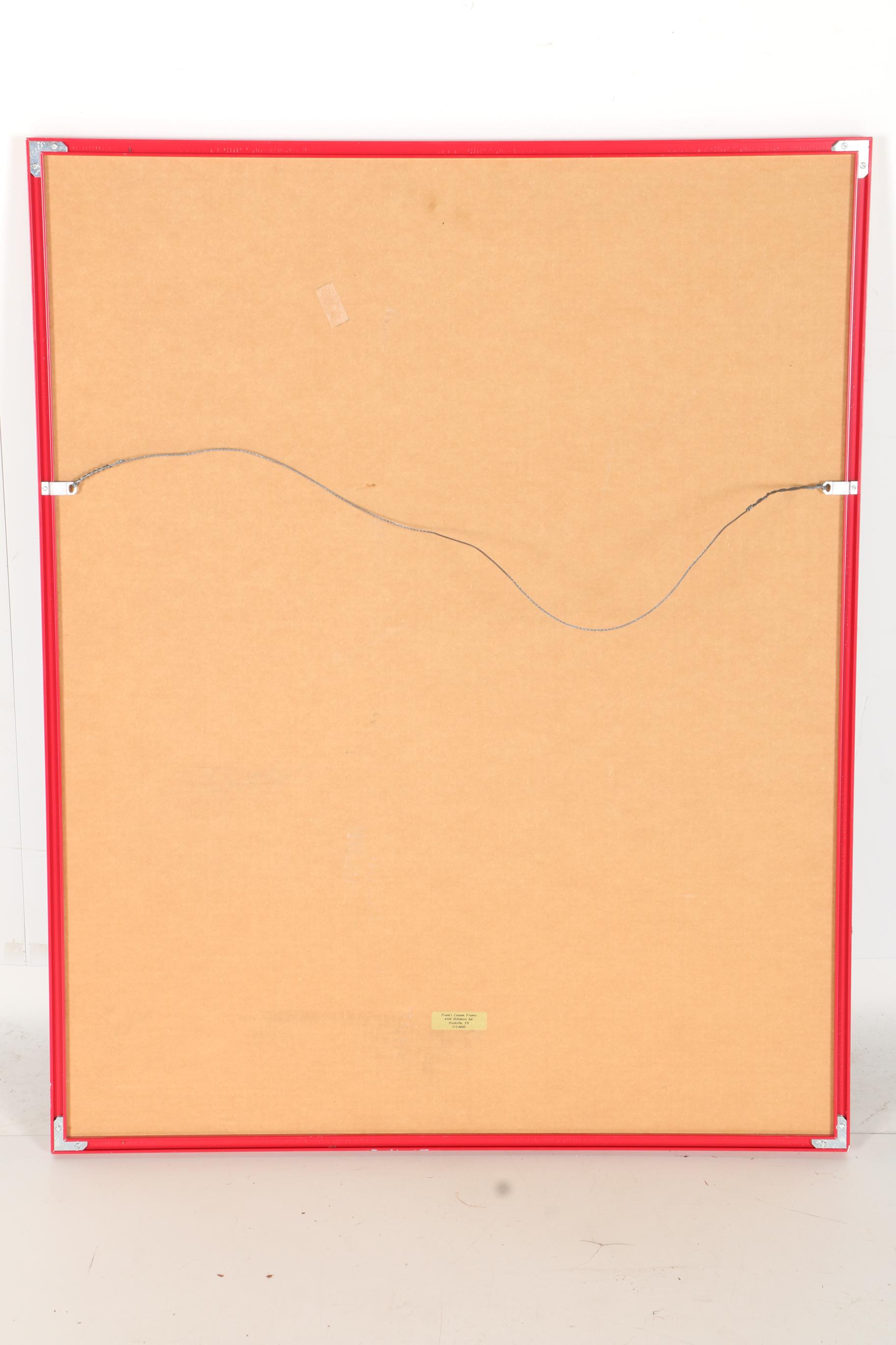 Framed Tennessee Titans 1999 Super Bowl Memorabilia