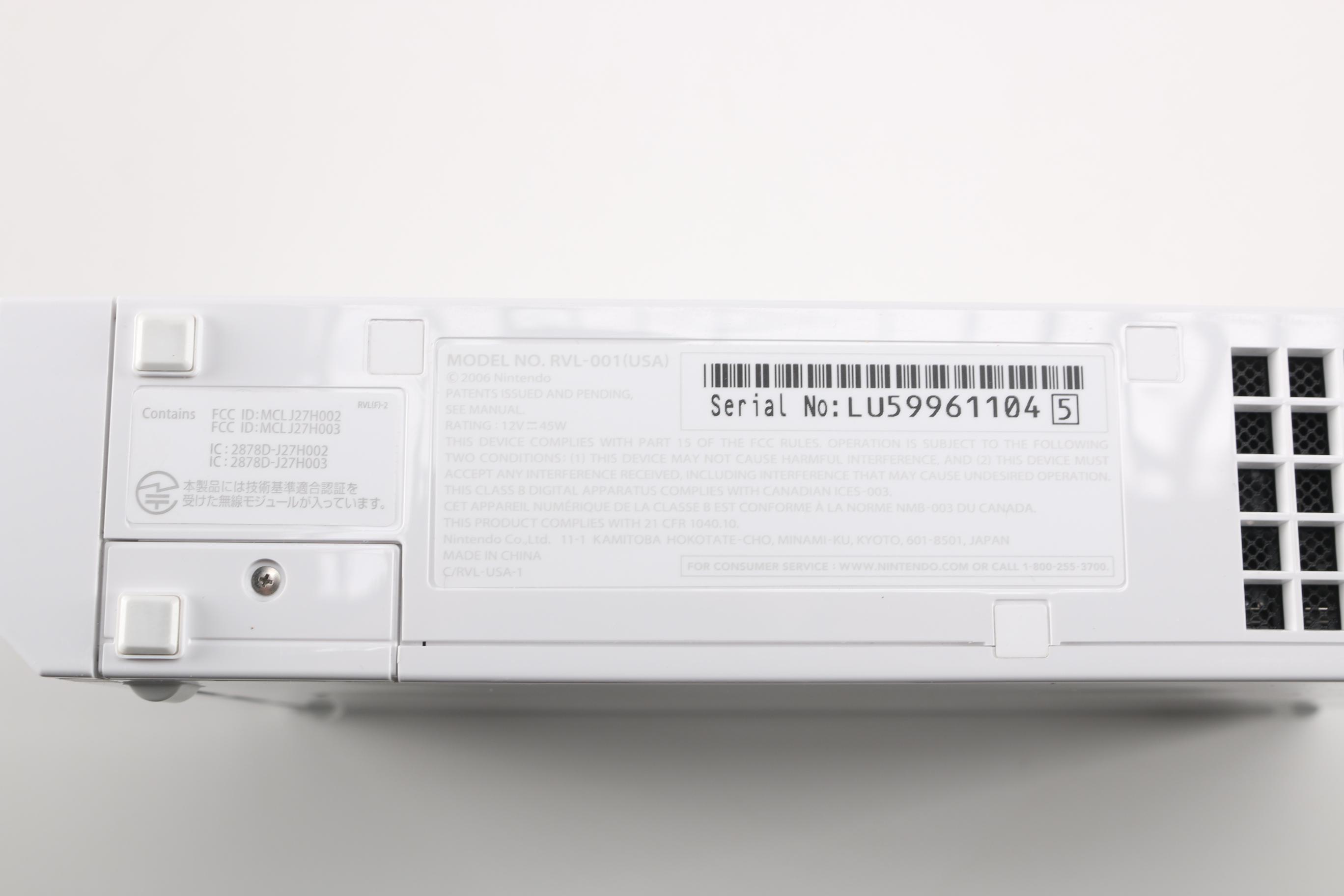 Nintendo Wii Console and Controller