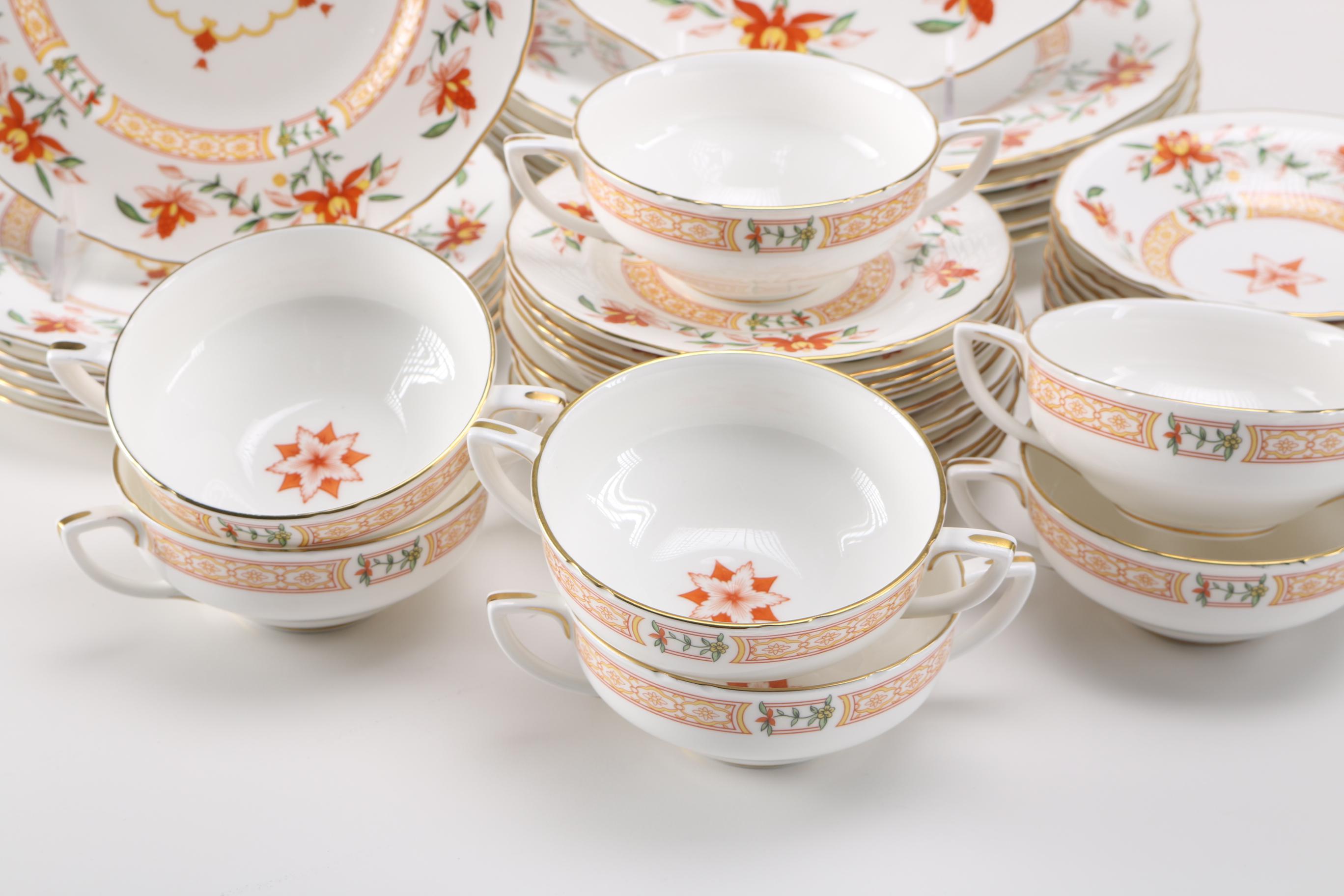 Royal Worchester "Chamberlain" Dining Set