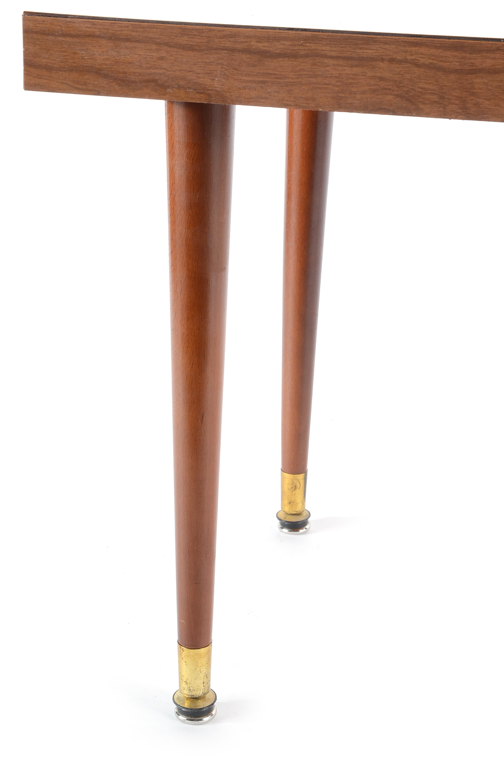 White Laminate Side Table with Drawer