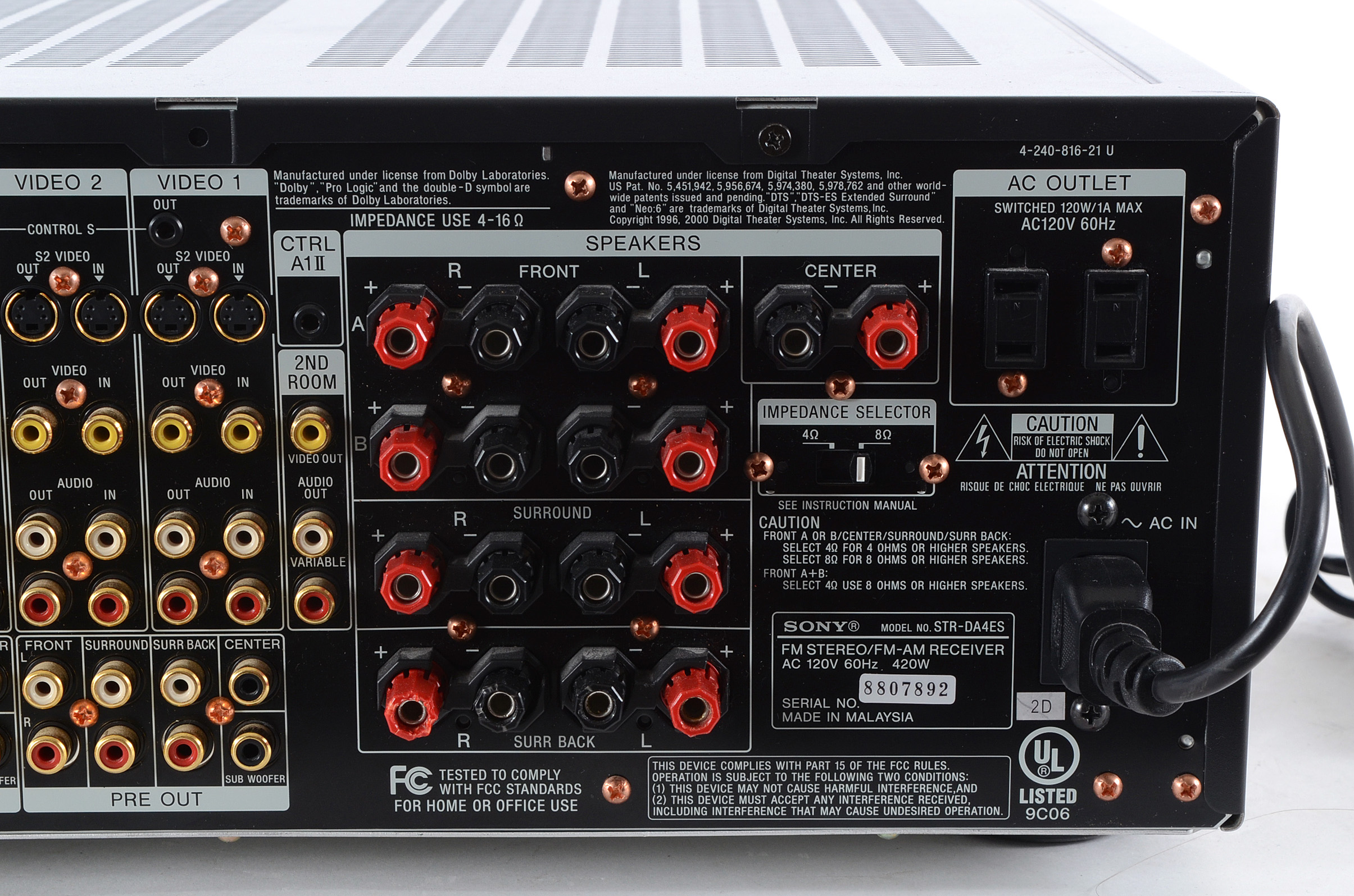 Sony DA4ES Stereo Receiver