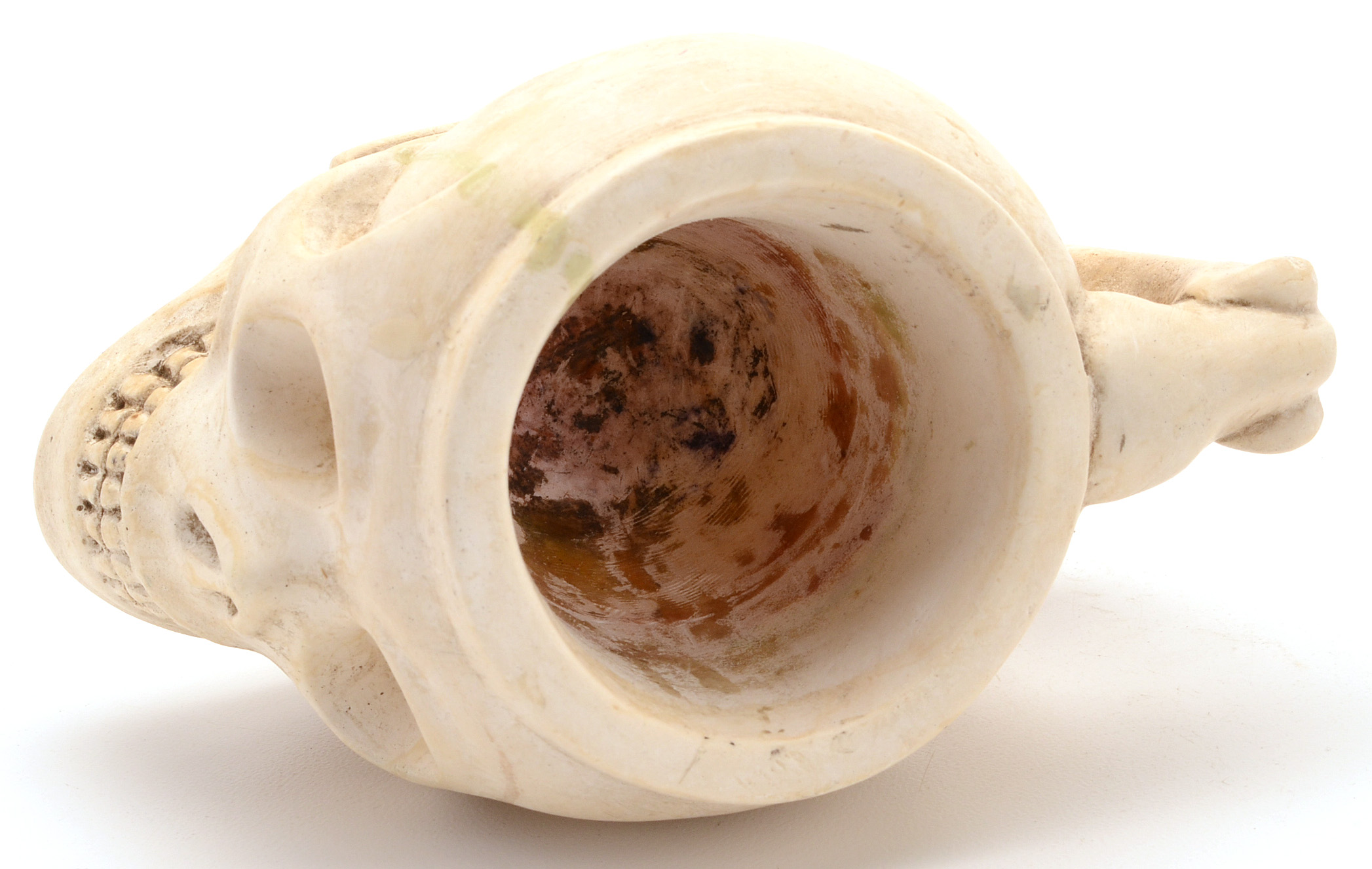 Souvenir Chalkware Mug from the Catacombs of Paris