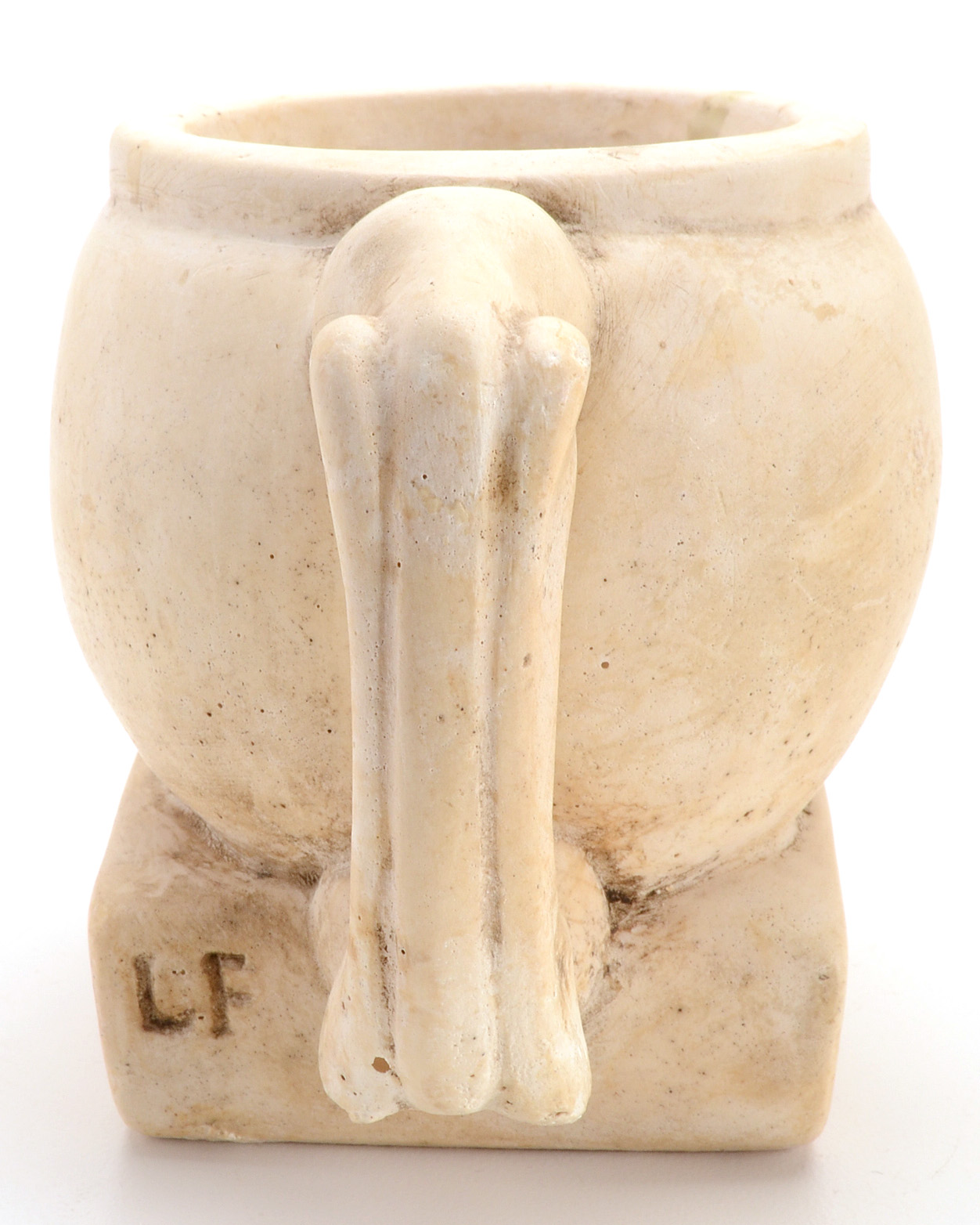 Souvenir Chalkware Mug from the Catacombs of Paris