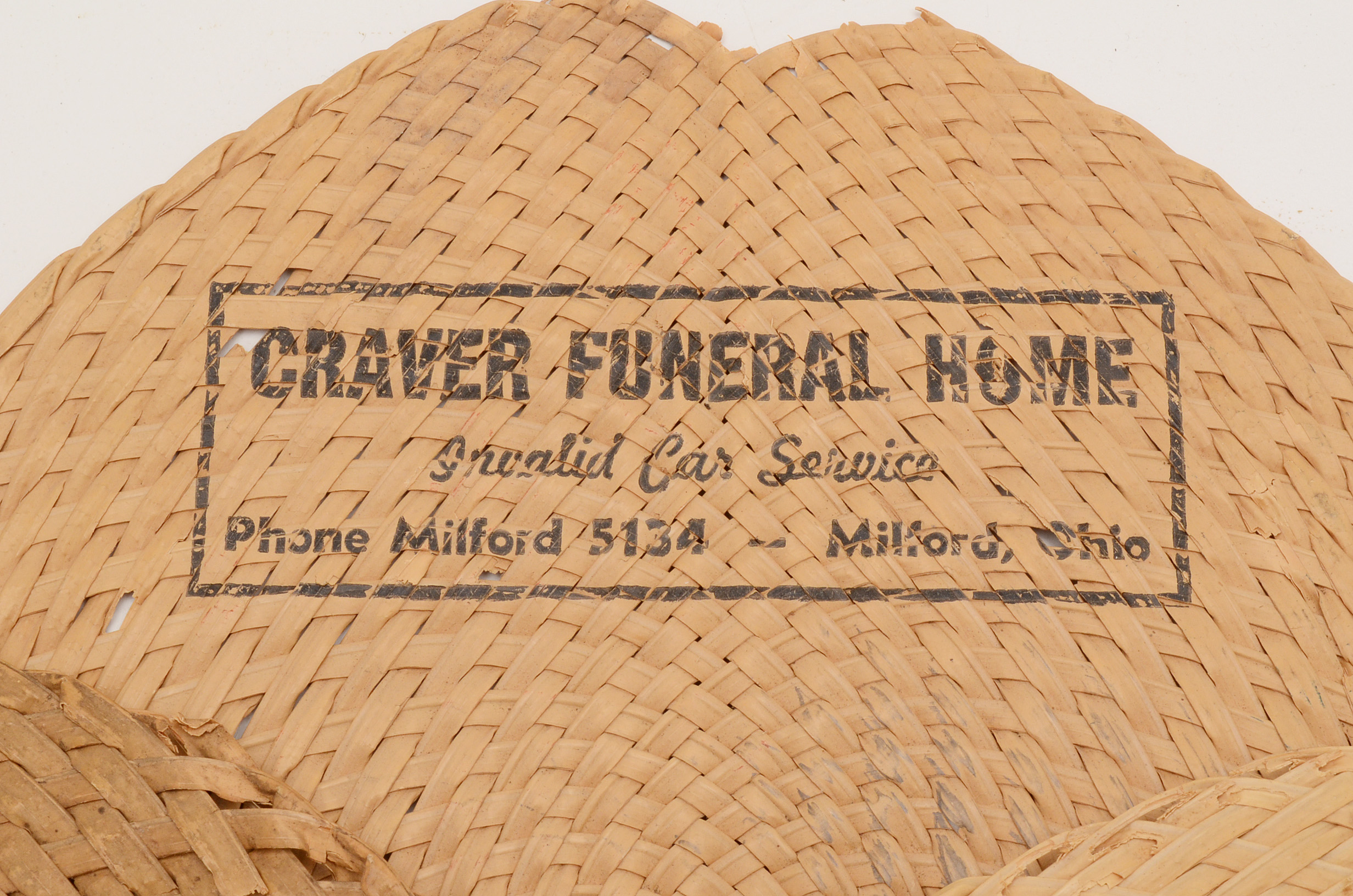 Collection of Funeral Home Promotional Material Incl. Straw Fans