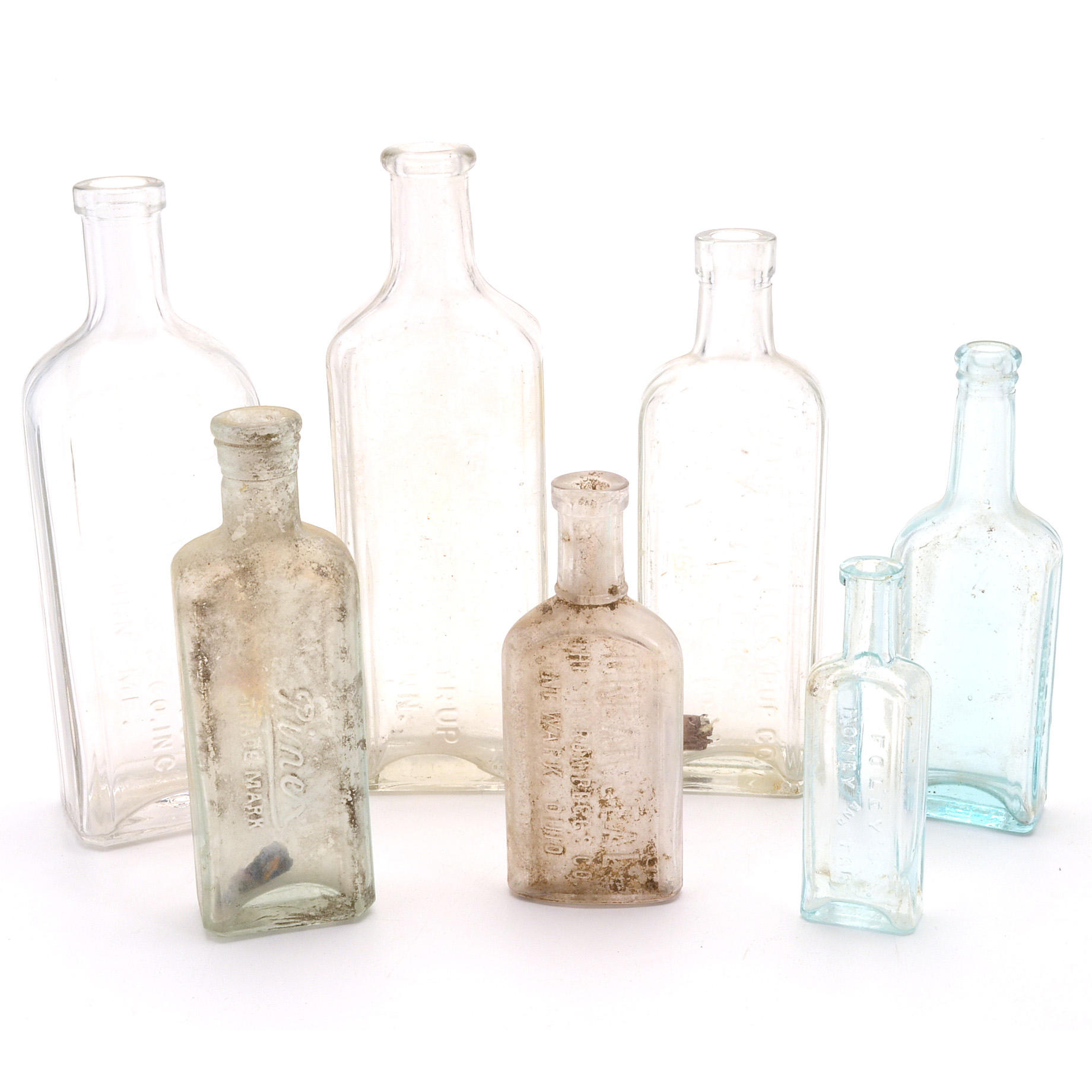 Collection of Seven Medicinal Bottles