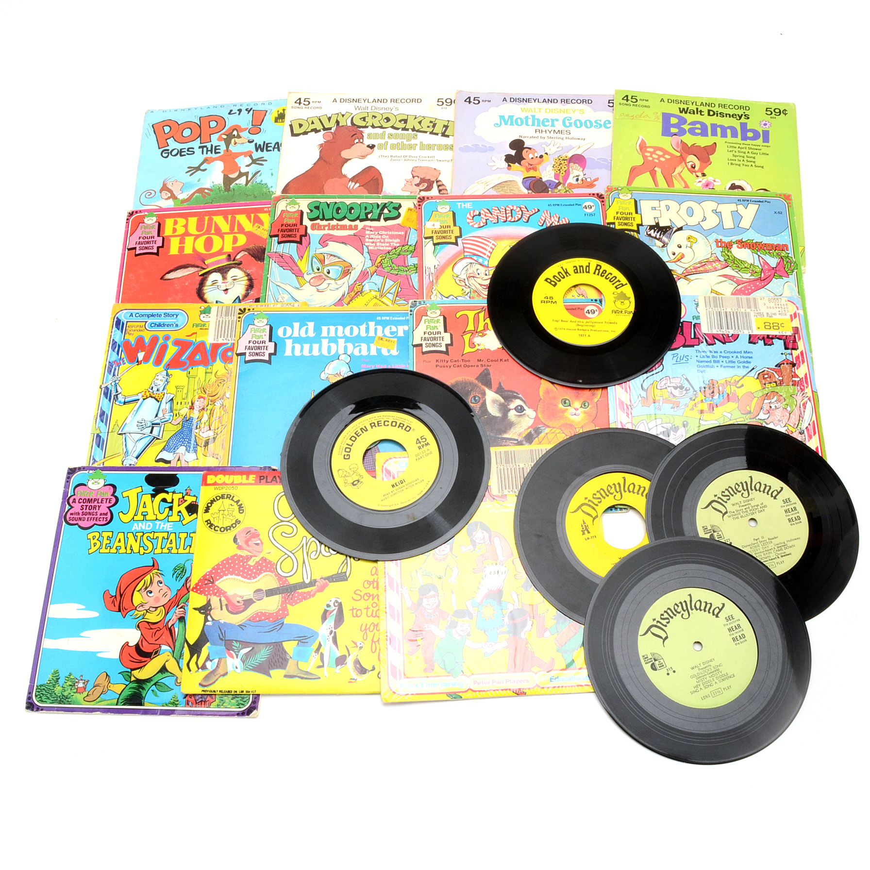 Disney and Other Children's 45 rpm Records