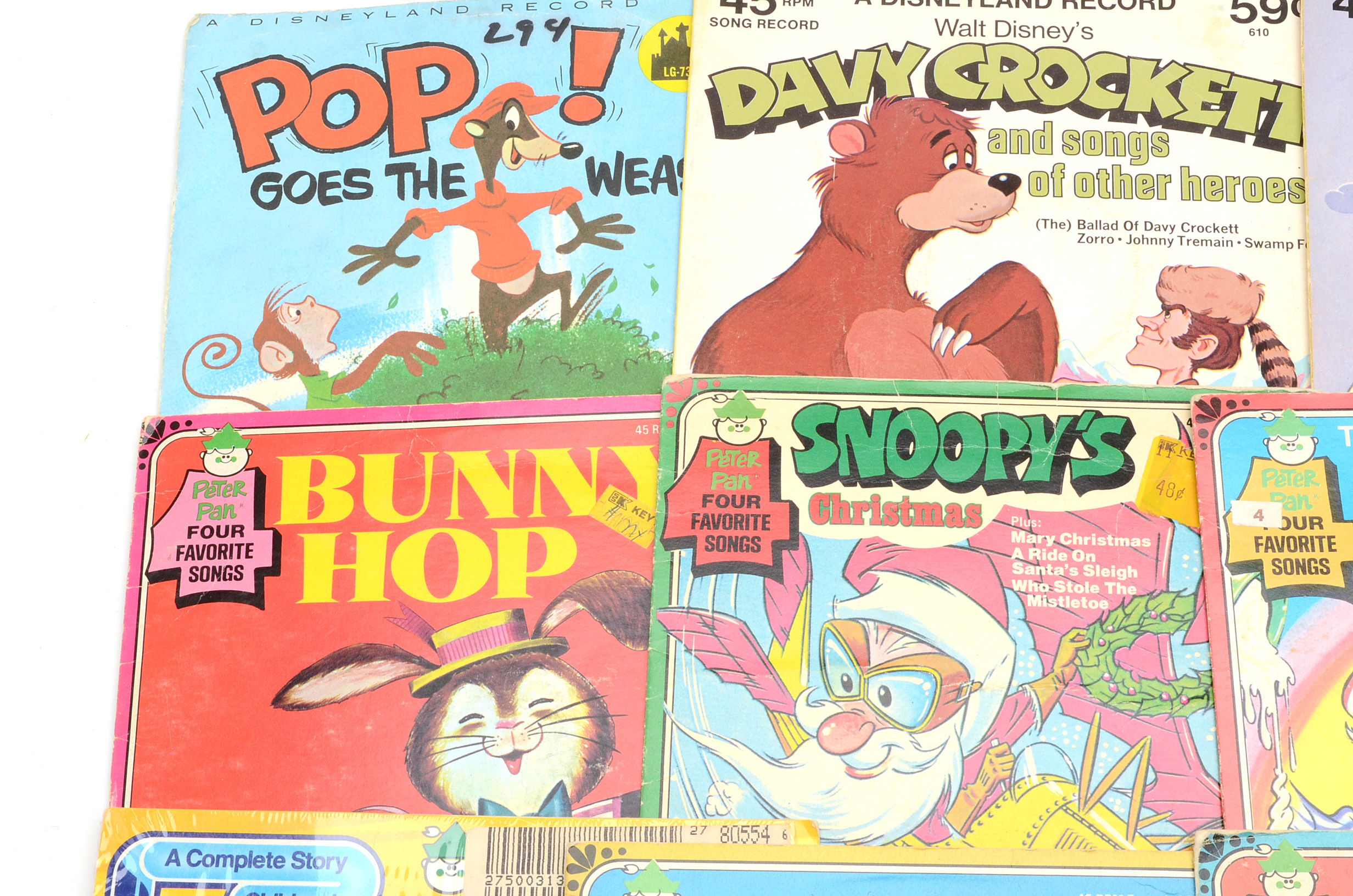 Disney and Other Children's 45 rpm Records