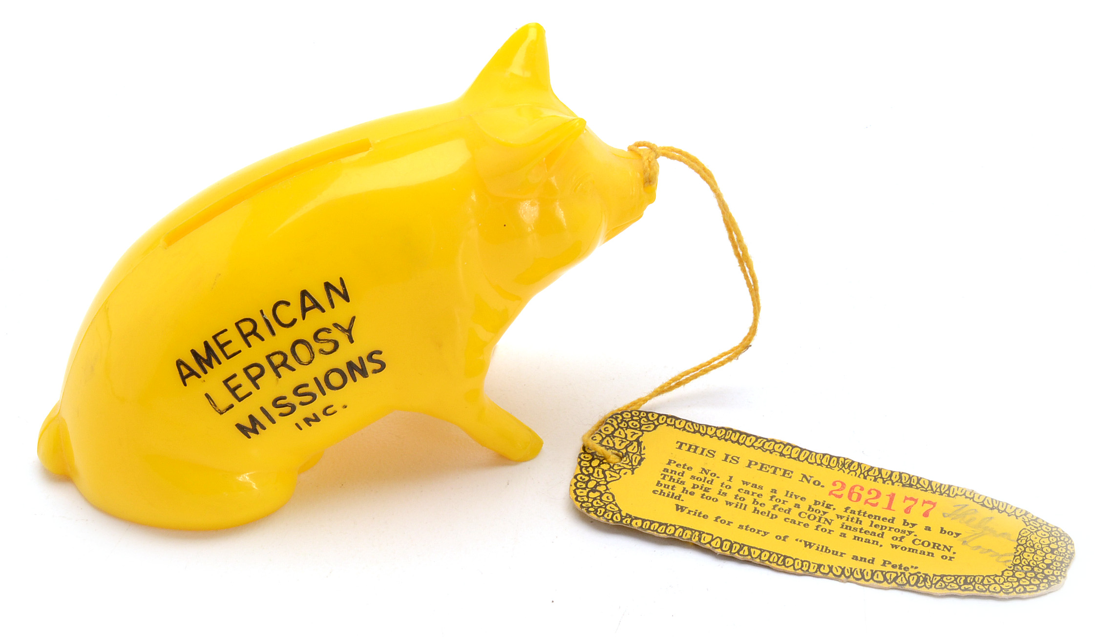 Leprosy Memorabilia Incl. Leper Colony Coins, Pete the Pig Bank