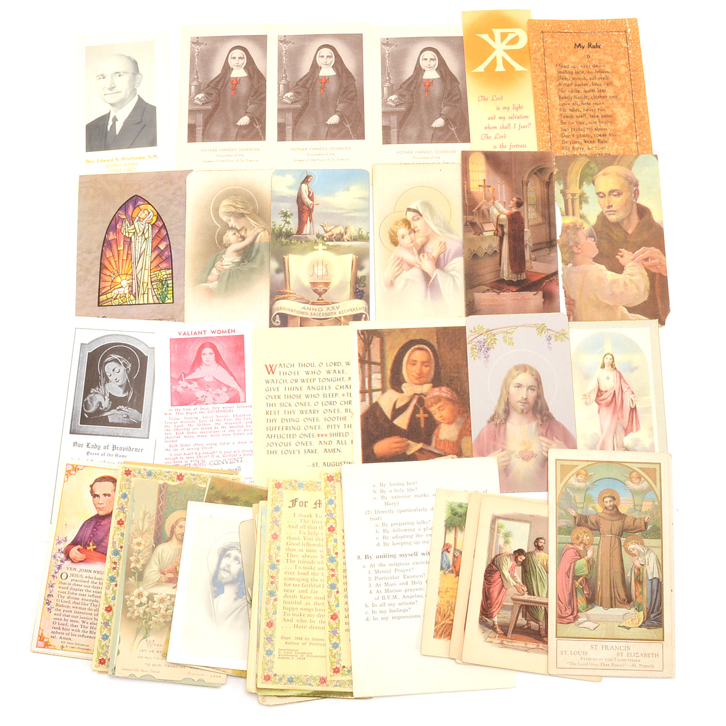 Collection of Vintage Prayer Cards