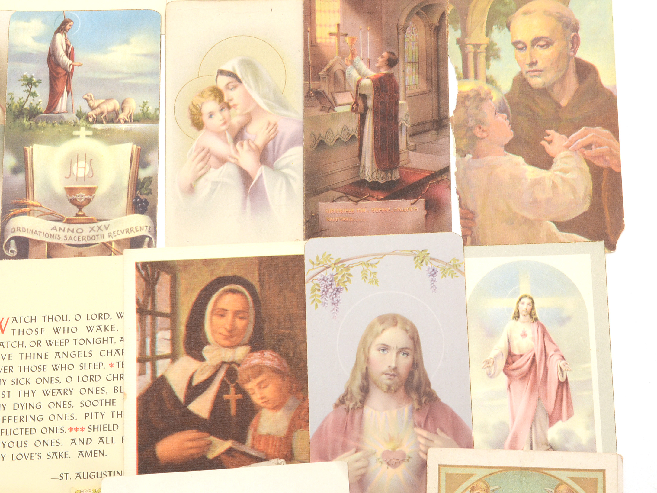 Collection of Vintage Prayer Cards