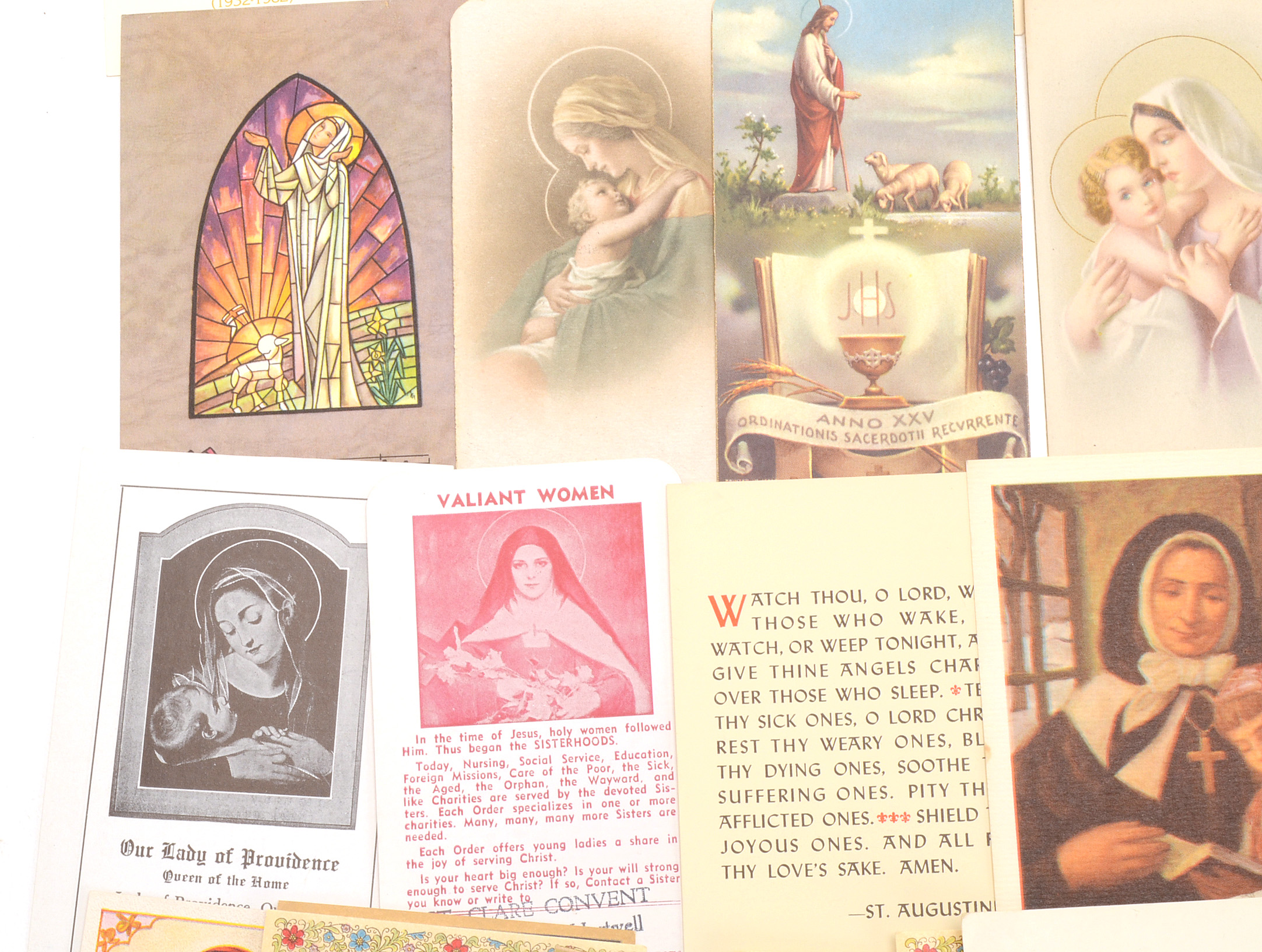 Collection of Vintage Prayer Cards