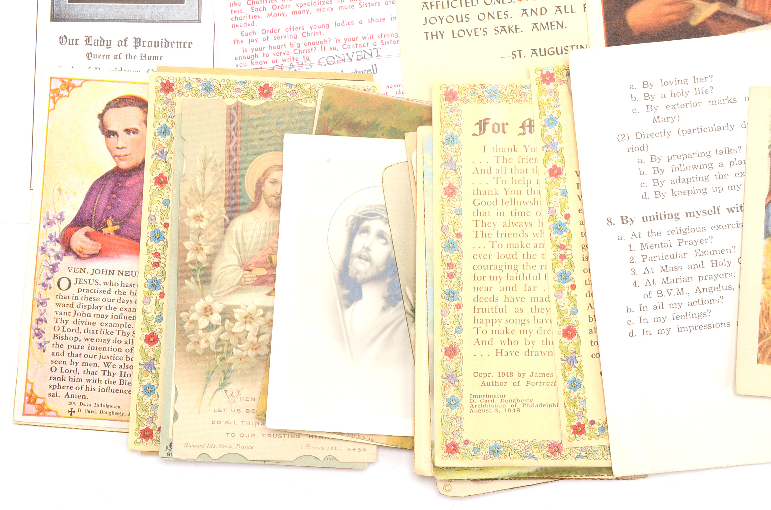 Collection of Vintage Prayer Cards