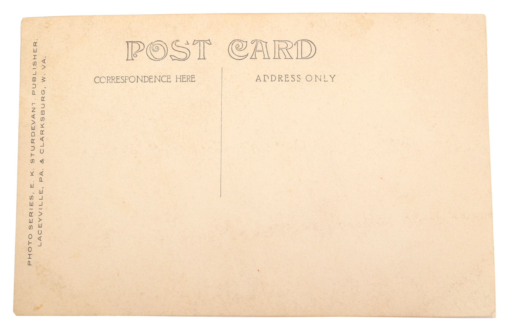 Vintage Postcard Photograph of Young Boy