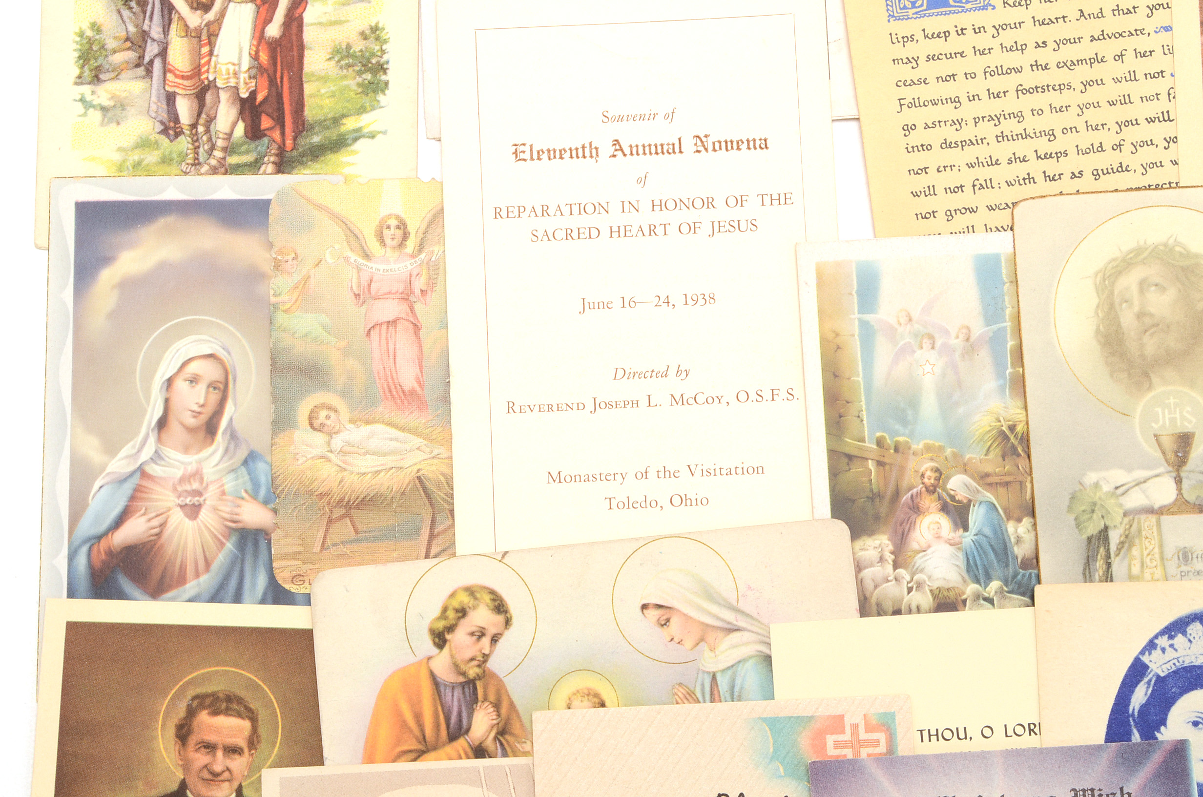 Collection of Vintage Prayer Cards