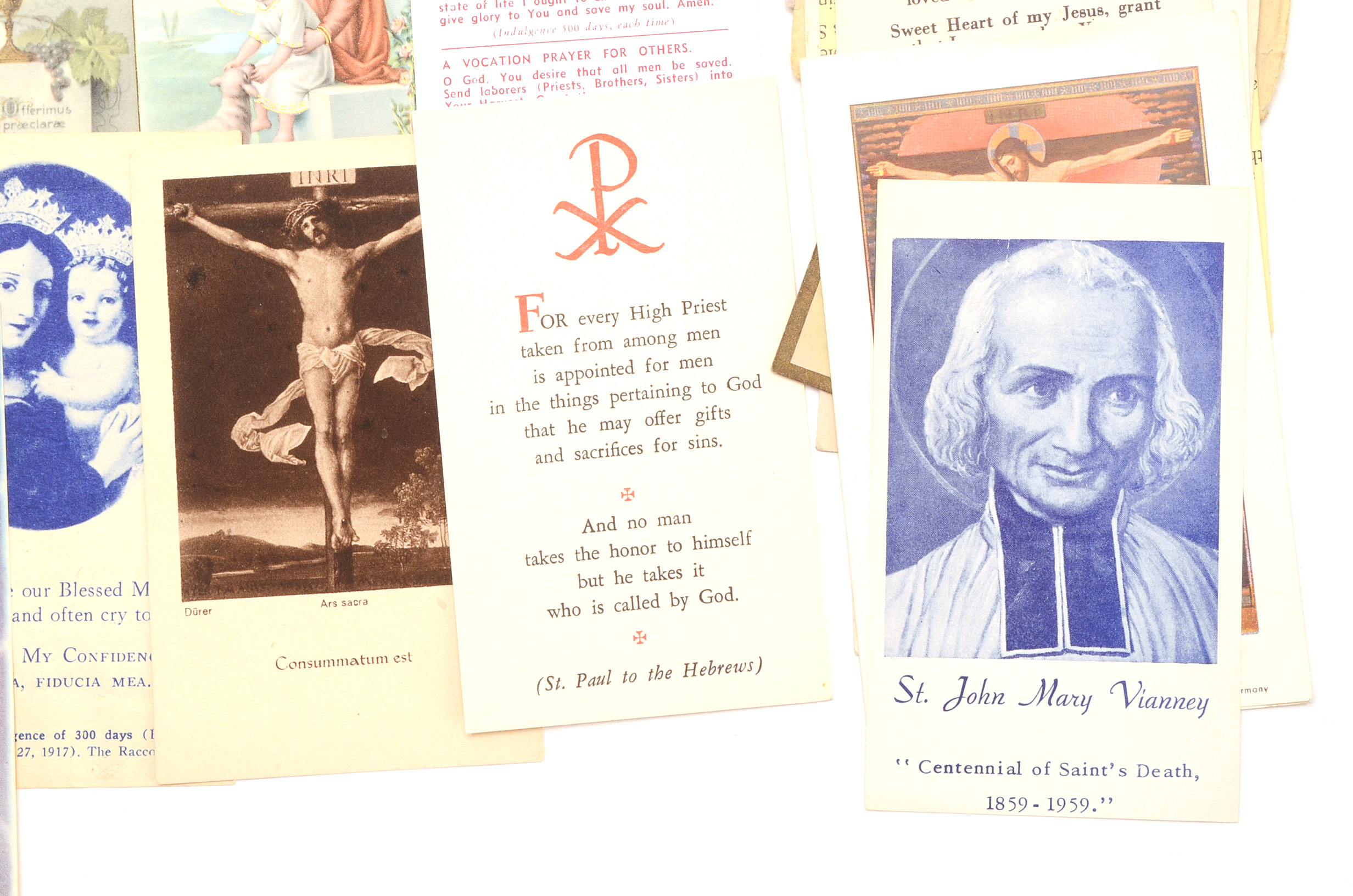Collection of Vintage Prayer Cards