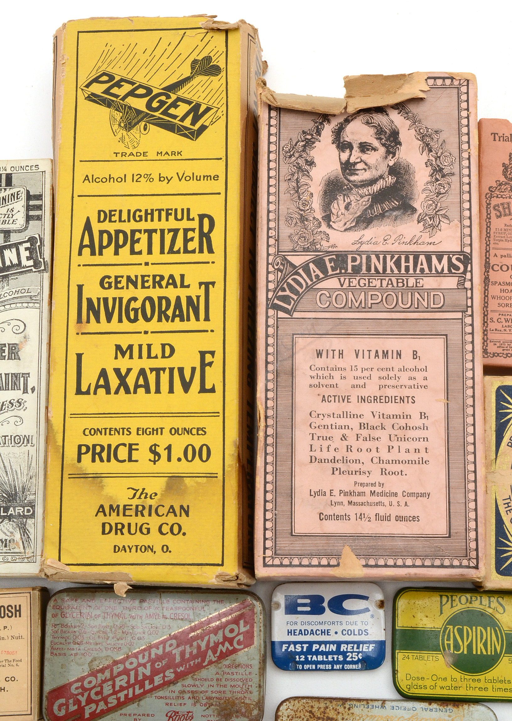 Group of Antique and Vintage Medicinal Advertising