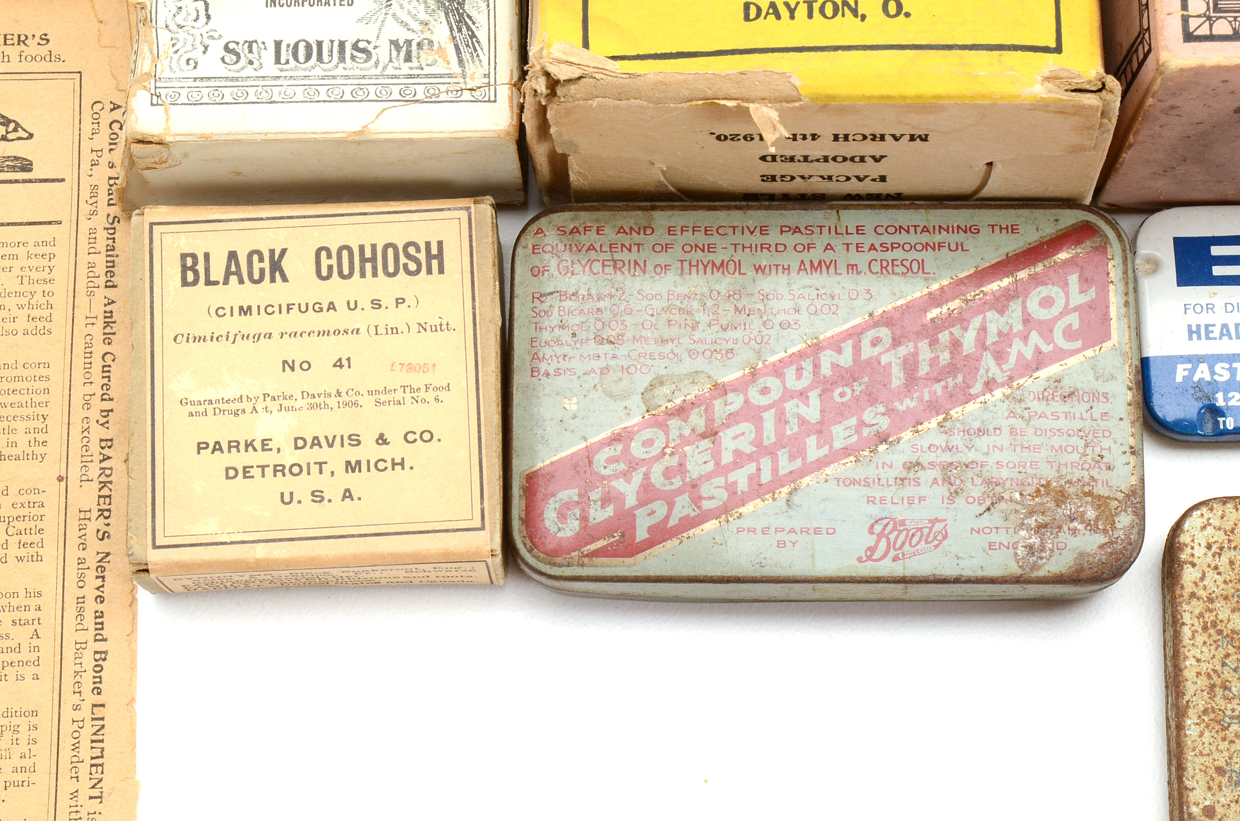Group of Antique and Vintage Medicinal Advertising