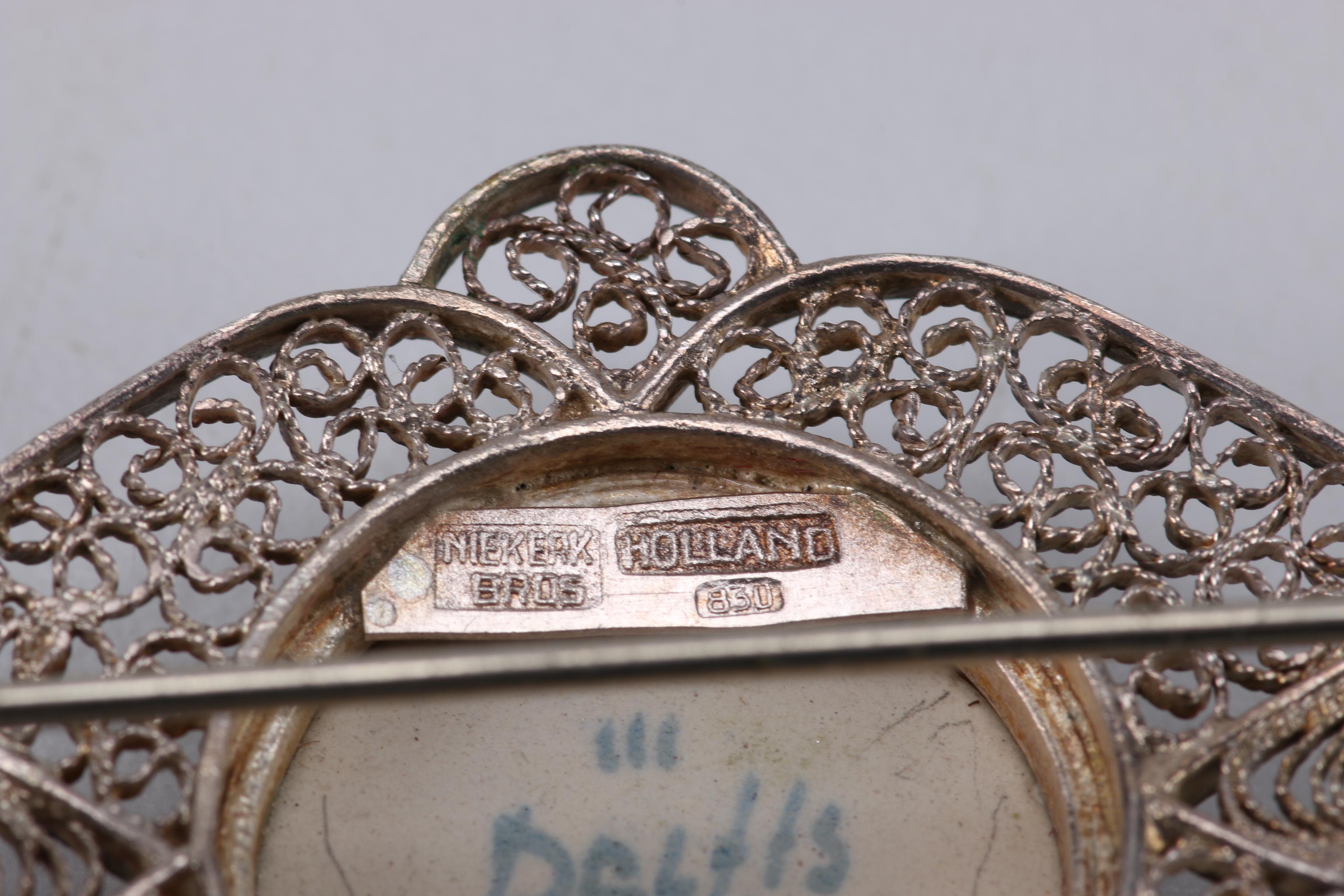 800 Silver Brooches and Cuff Featuring Niekerk Bro