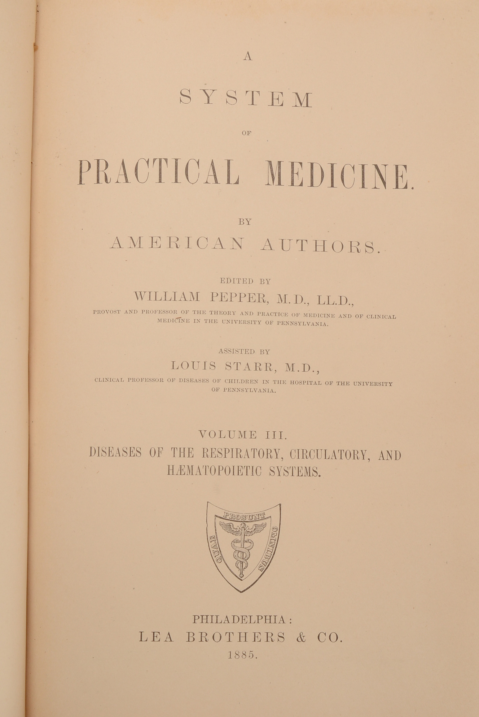 1885 "A System of Practical Medicine" in Hardcover