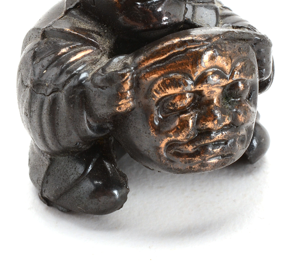 Antique Crane & Breed Casket Company Chinese Boy Paperweight