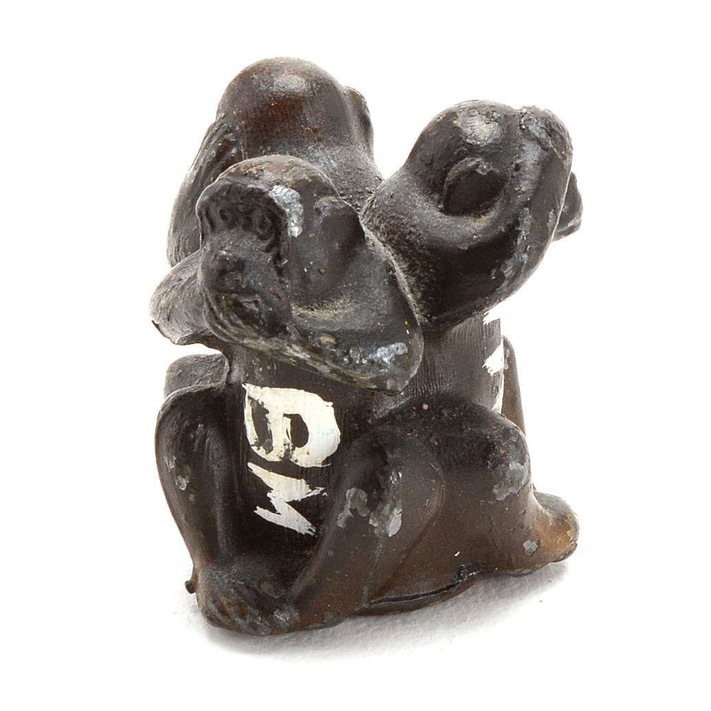 Crane & Breed Casket Co. Three Wise Monkeys Paperweight