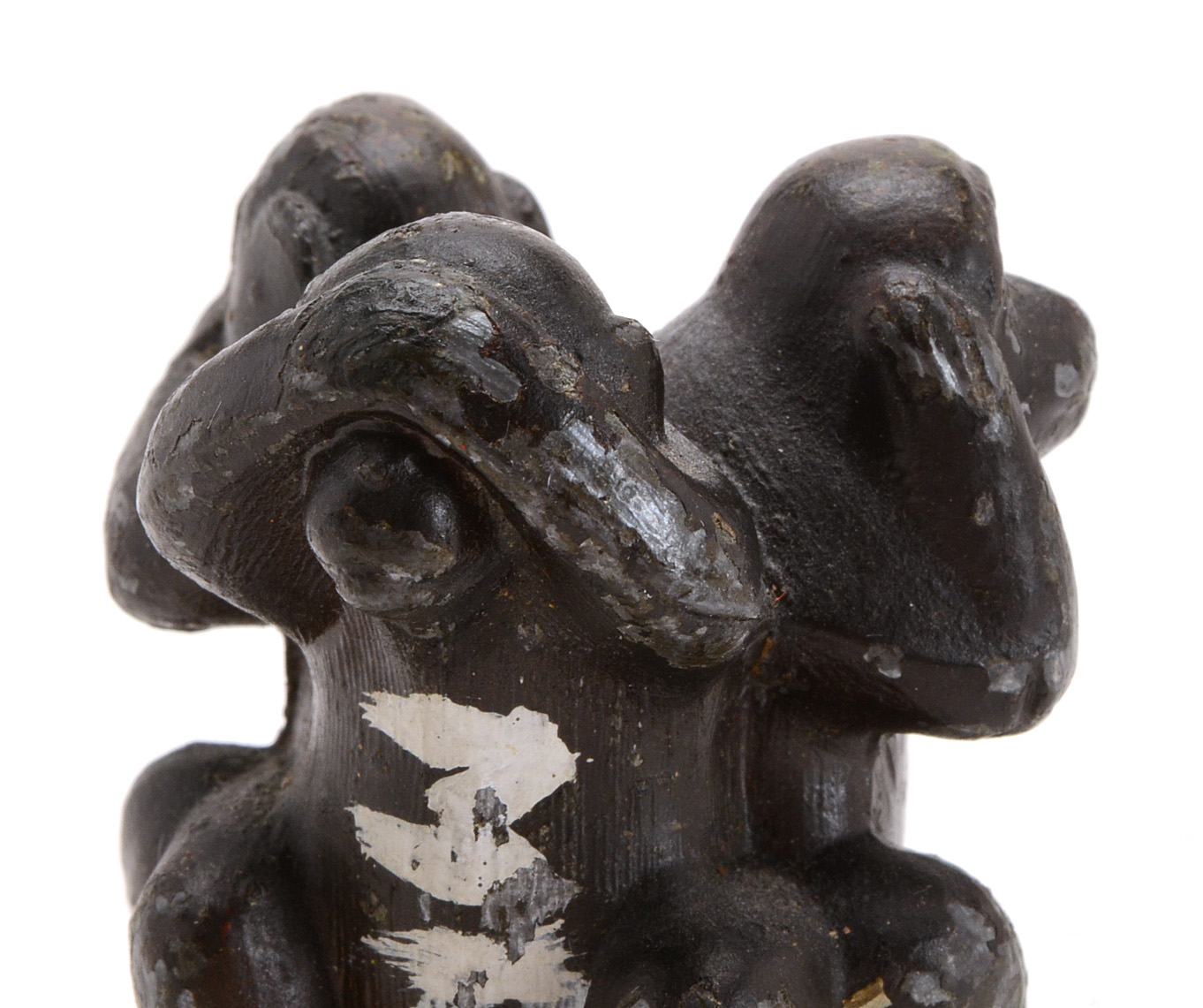 Crane & Breed Casket Co. Three Wise Monkeys Paperweight