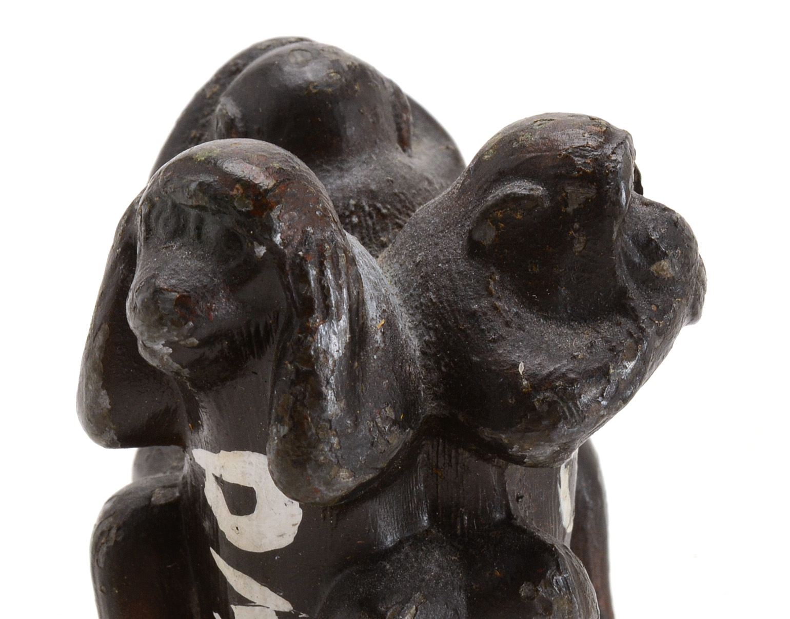 Crane & Breed Casket Co. Three Wise Monkeys Paperweight