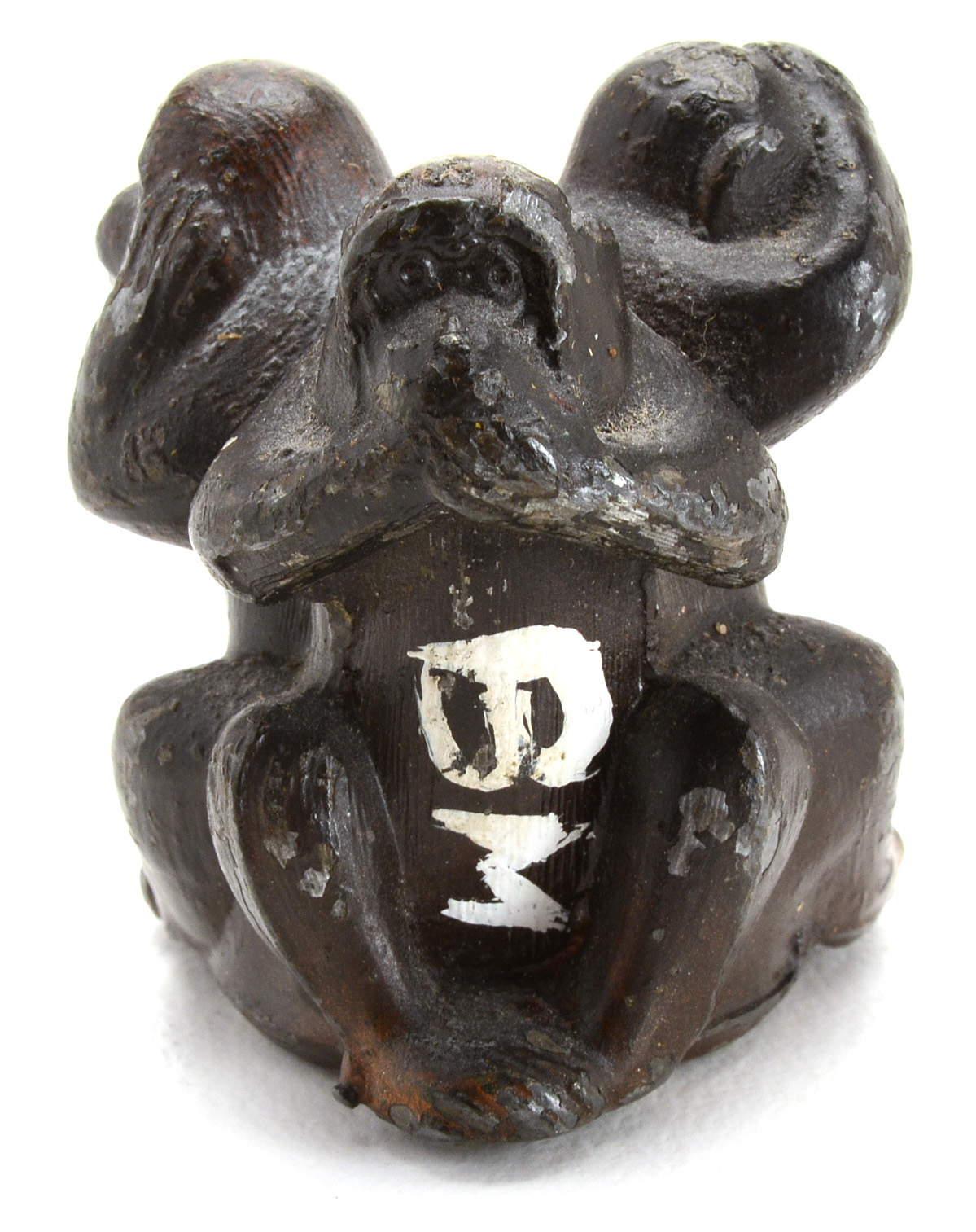 Crane & Breed Casket Co. Three Wise Monkeys Paperweight