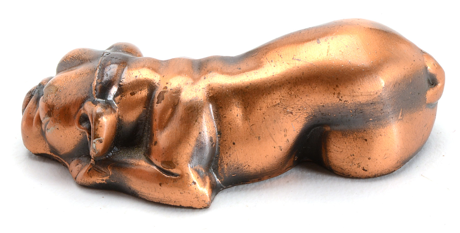 Crane & Breed Casket Company Bulldog Paperweight