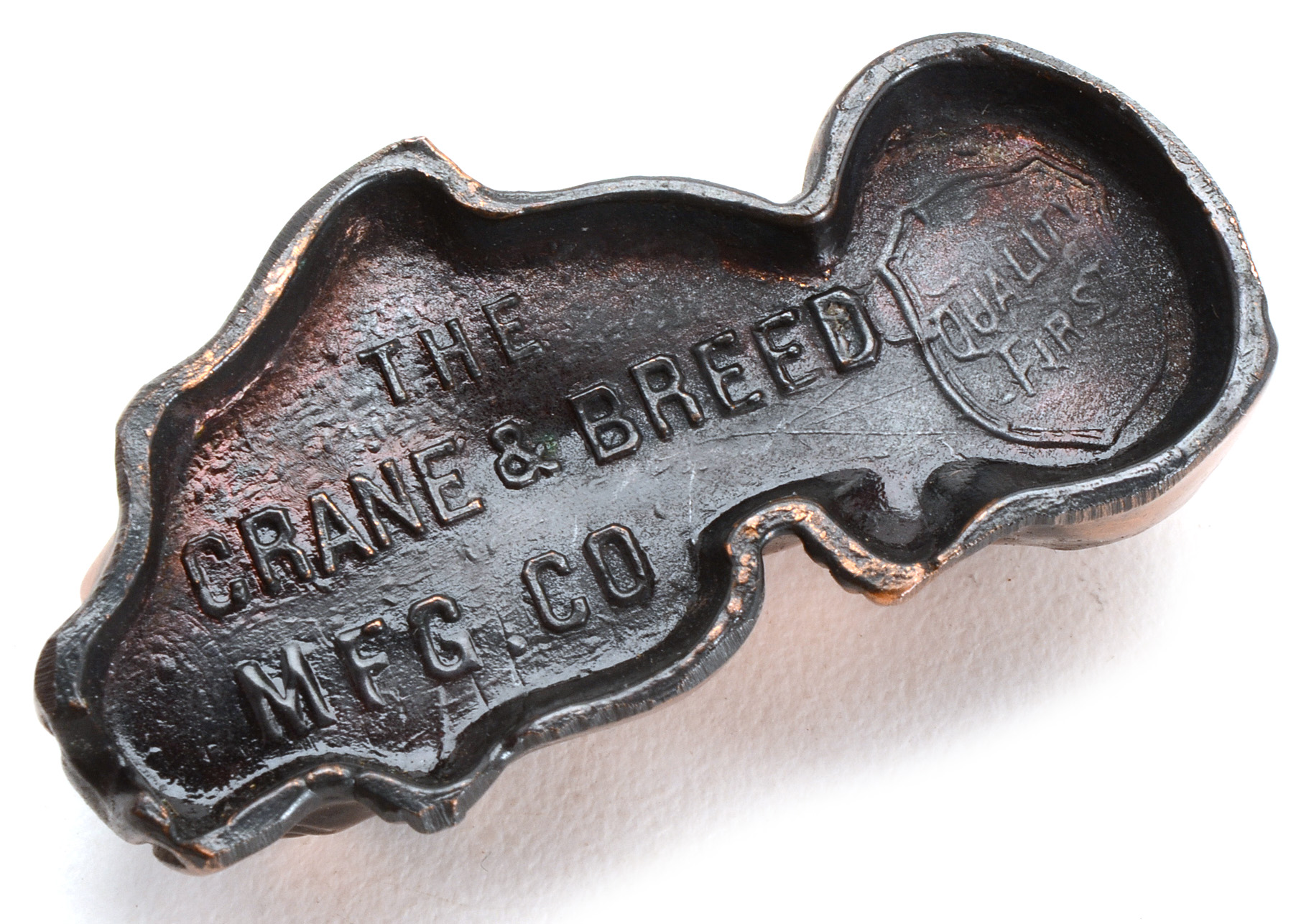 Crane & Breed Casket Company Bulldog Paperweight
