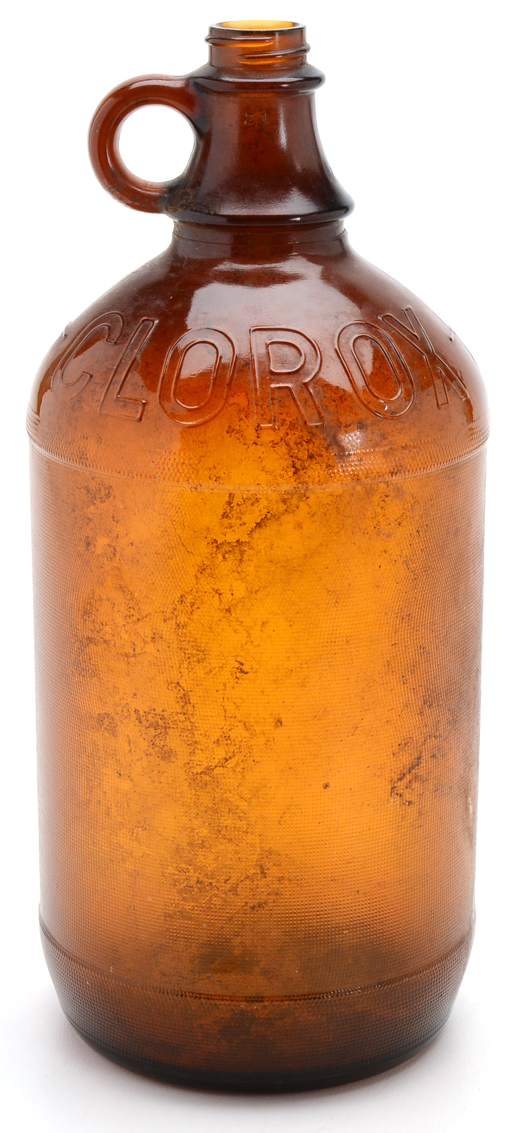 Pair of Vintage Glass Cleaning Product Bottles