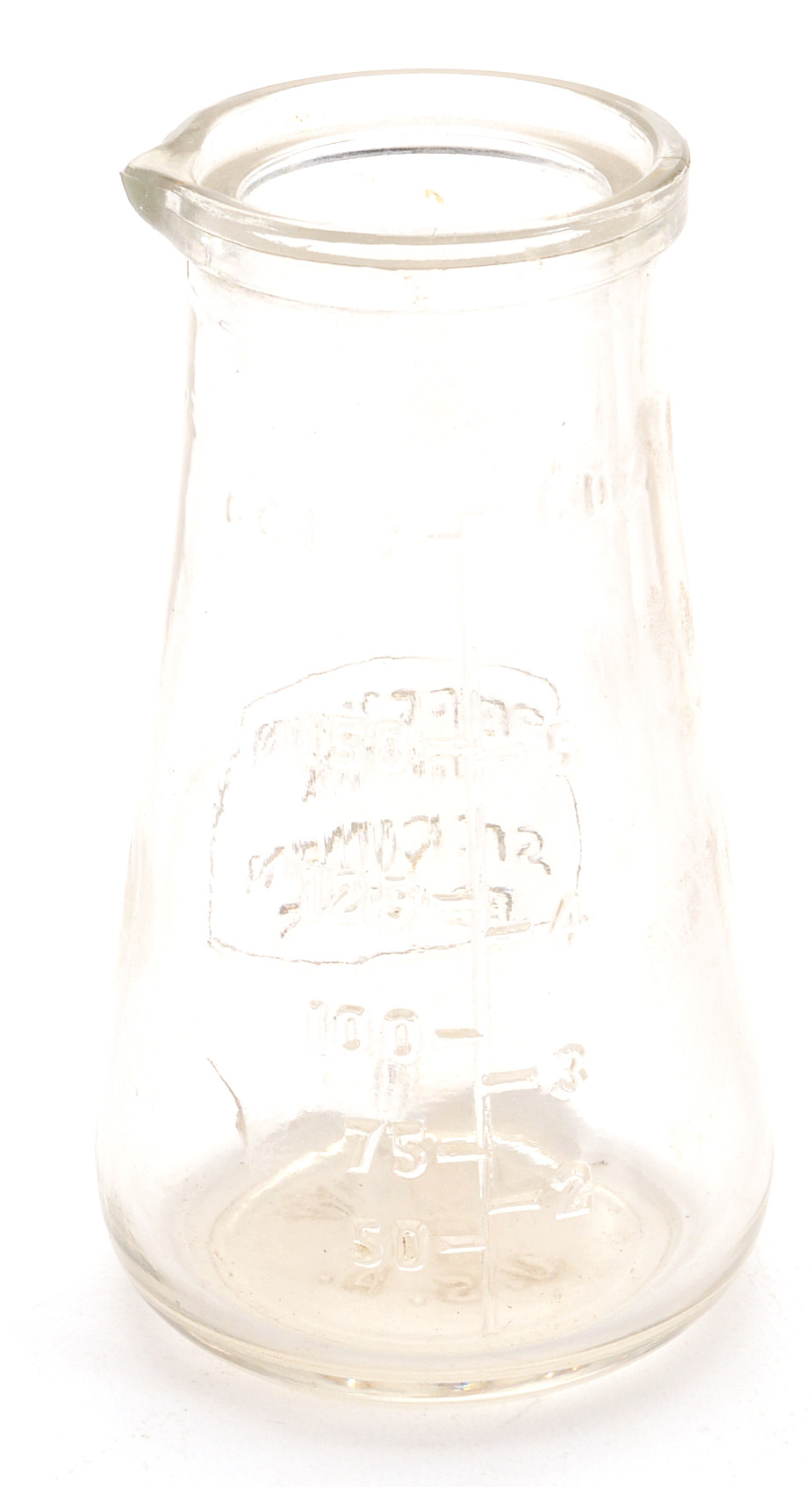 Pair of Vintage Glass Urine Specimen Bottles