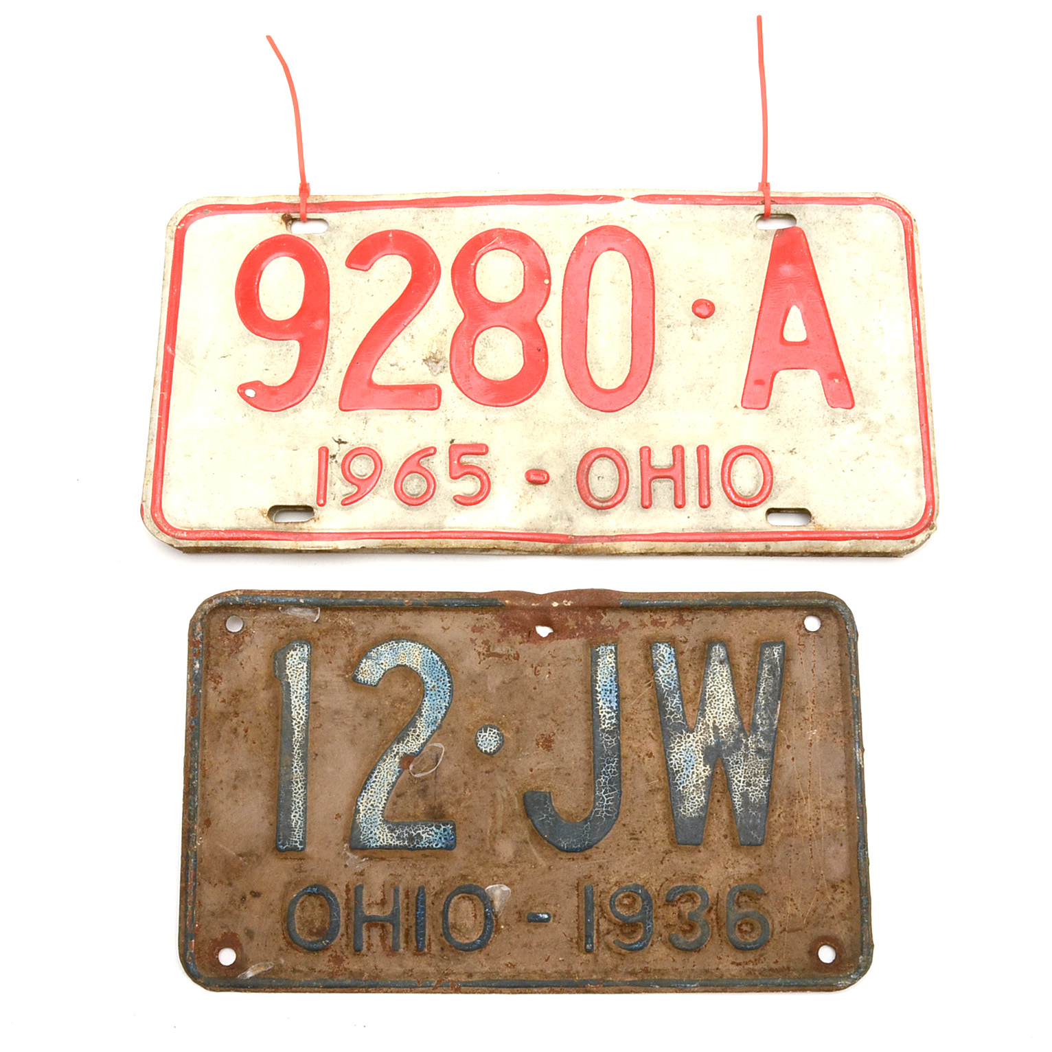 Vintage Ohio License Plates