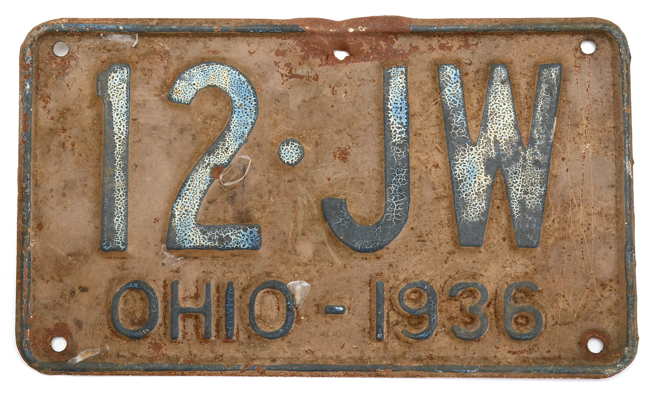 Vintage Ohio License Plates