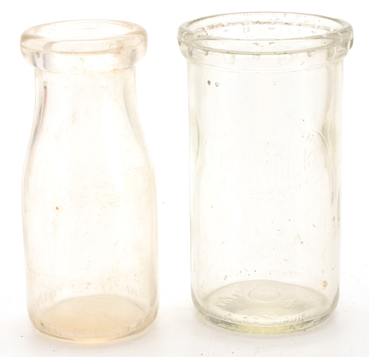 Six Vintage and Antique Glass Food Containers