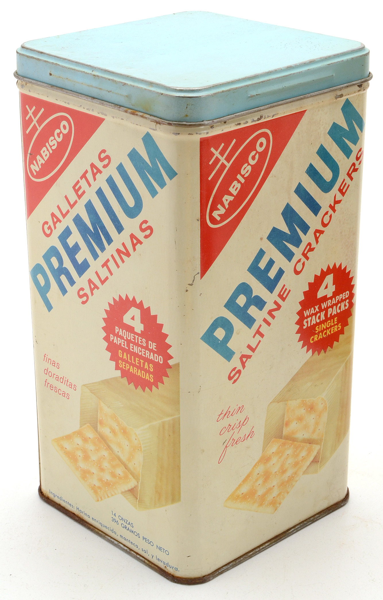 Trio of Large Vintage Food Tins