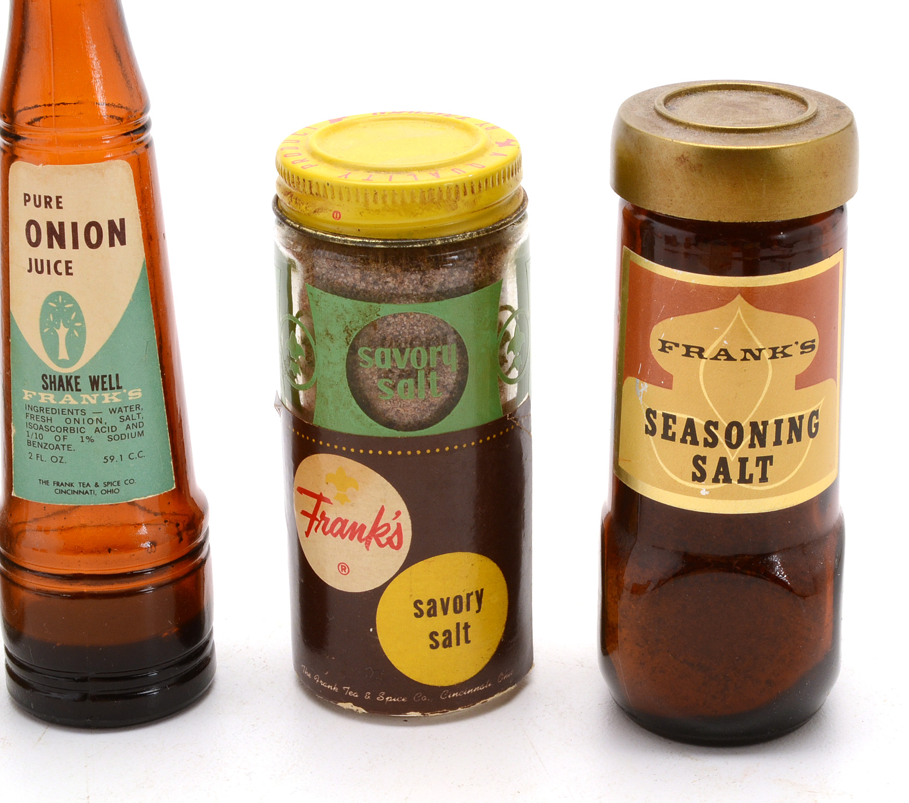 Large Collection of Vintage Frank's Tea & Spice Co. Products