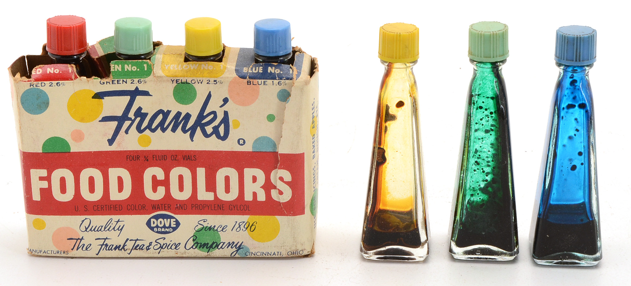 Large Collection of Vintage Frank's Tea & Spice Co. Products