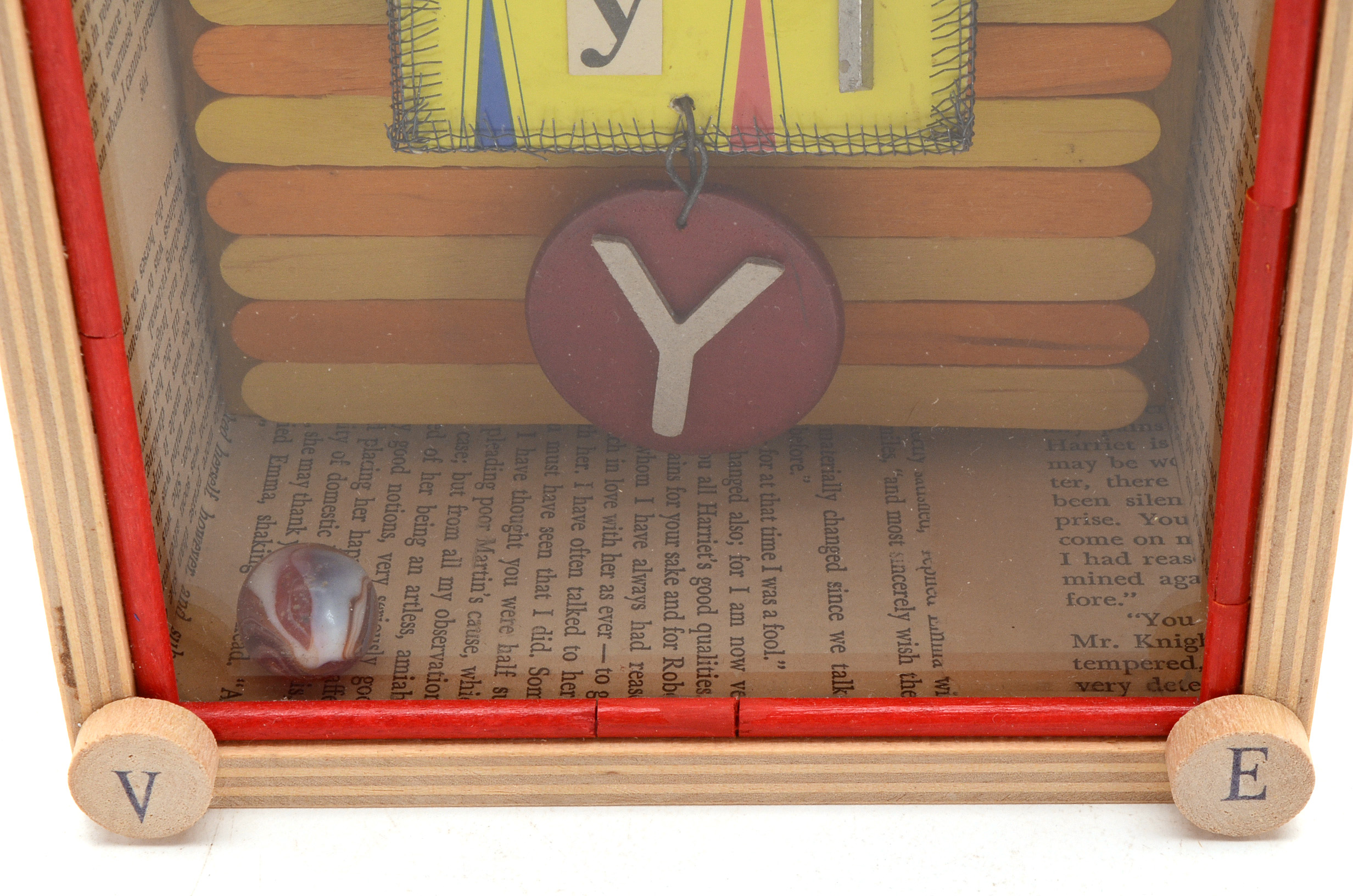 "Why" Mixed Media Assemblage by Janet Zack