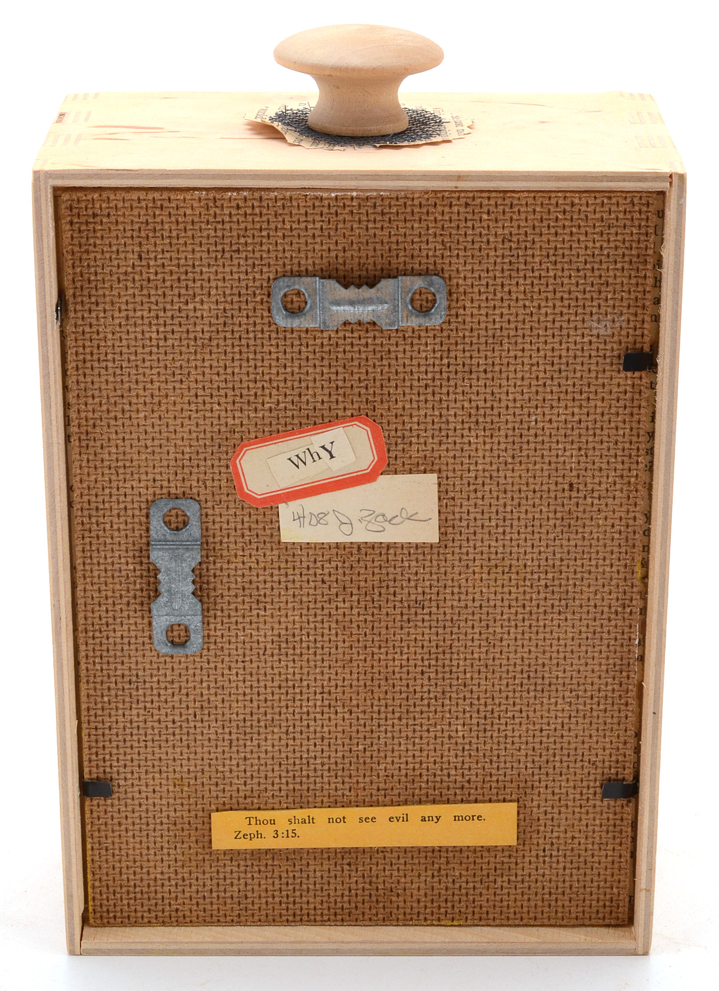 "Why" Mixed Media Assemblage by Janet Zack