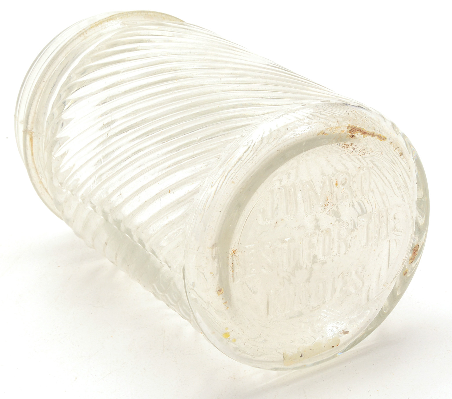Six Vintage Jumbo Peanut Butter Jars
