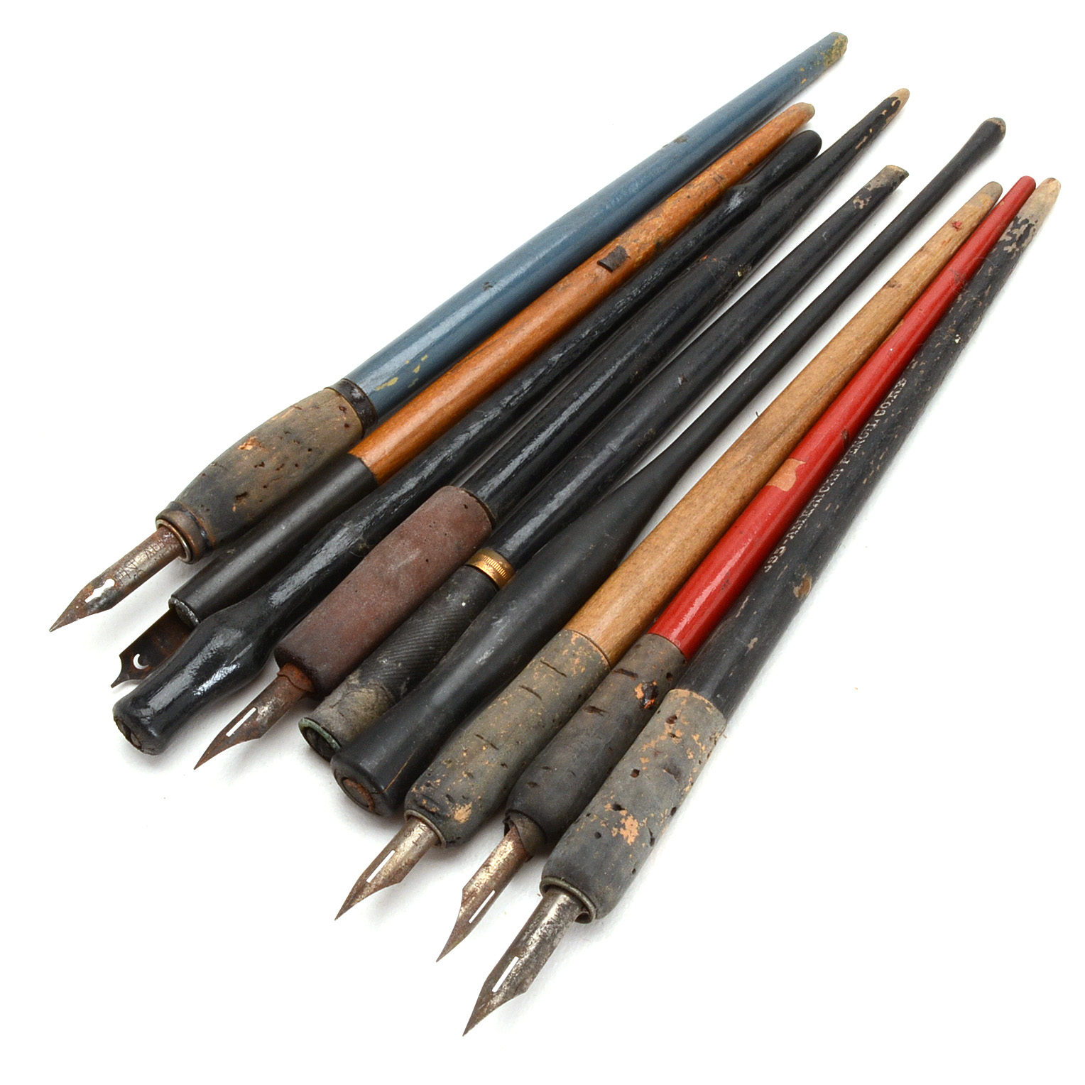 Collection of Nine Vintage Fountain Pens
