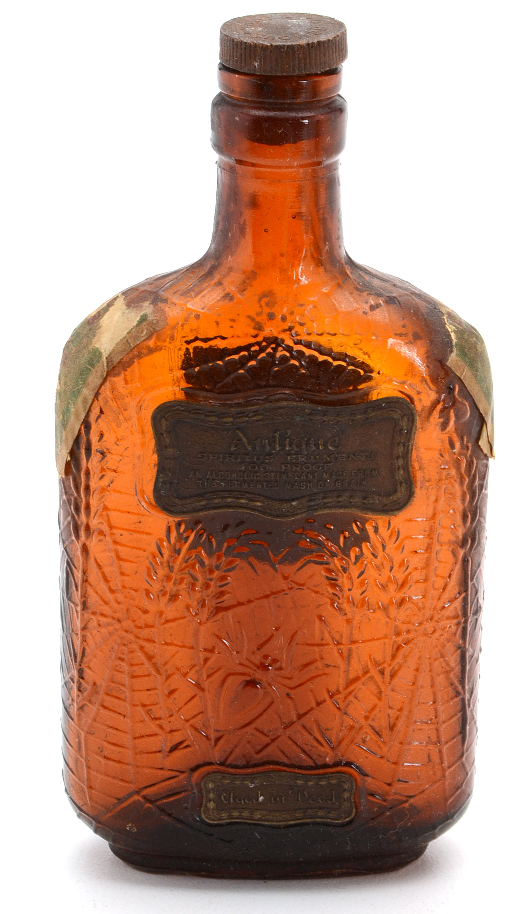 Pair of Antique Whiskey Bottles from Frankfort Distillery