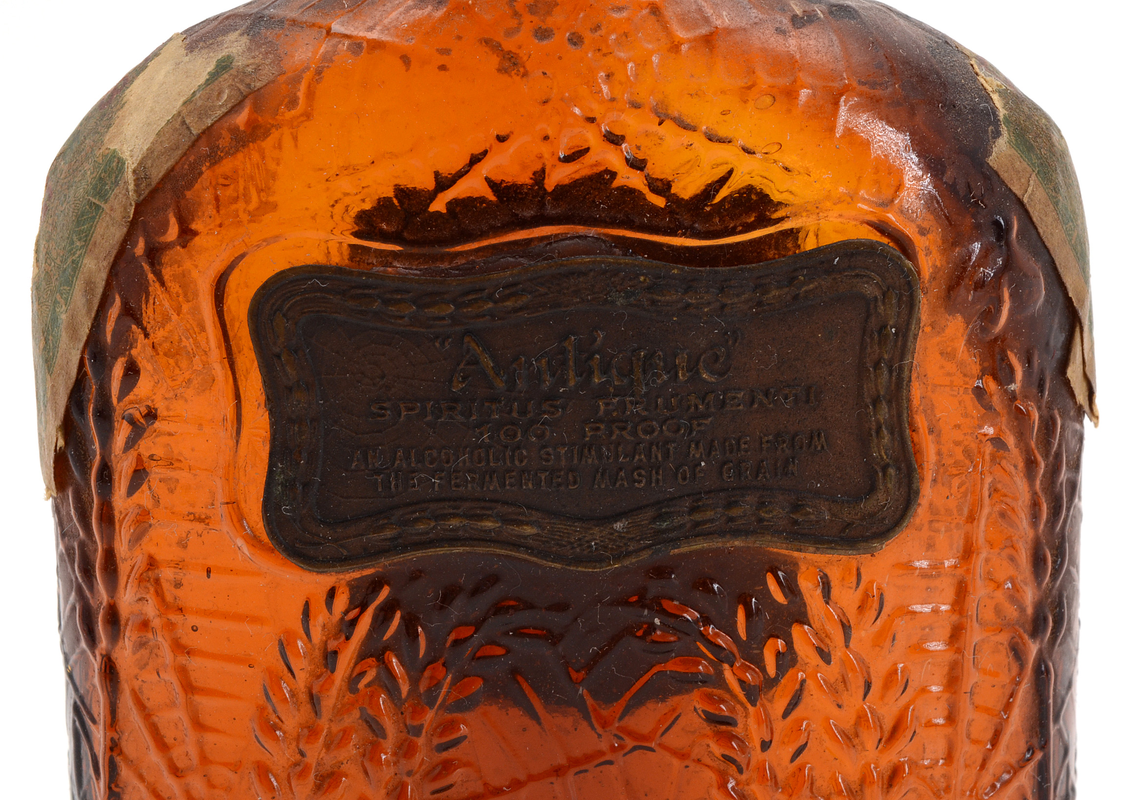 Pair of Antique Whiskey Bottles from Frankfort Distillery