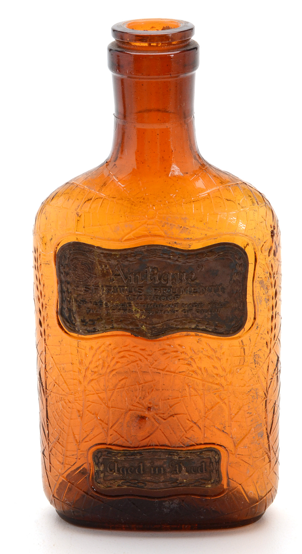 Pair of Antique Whiskey Bottles from Frankfort Distillery