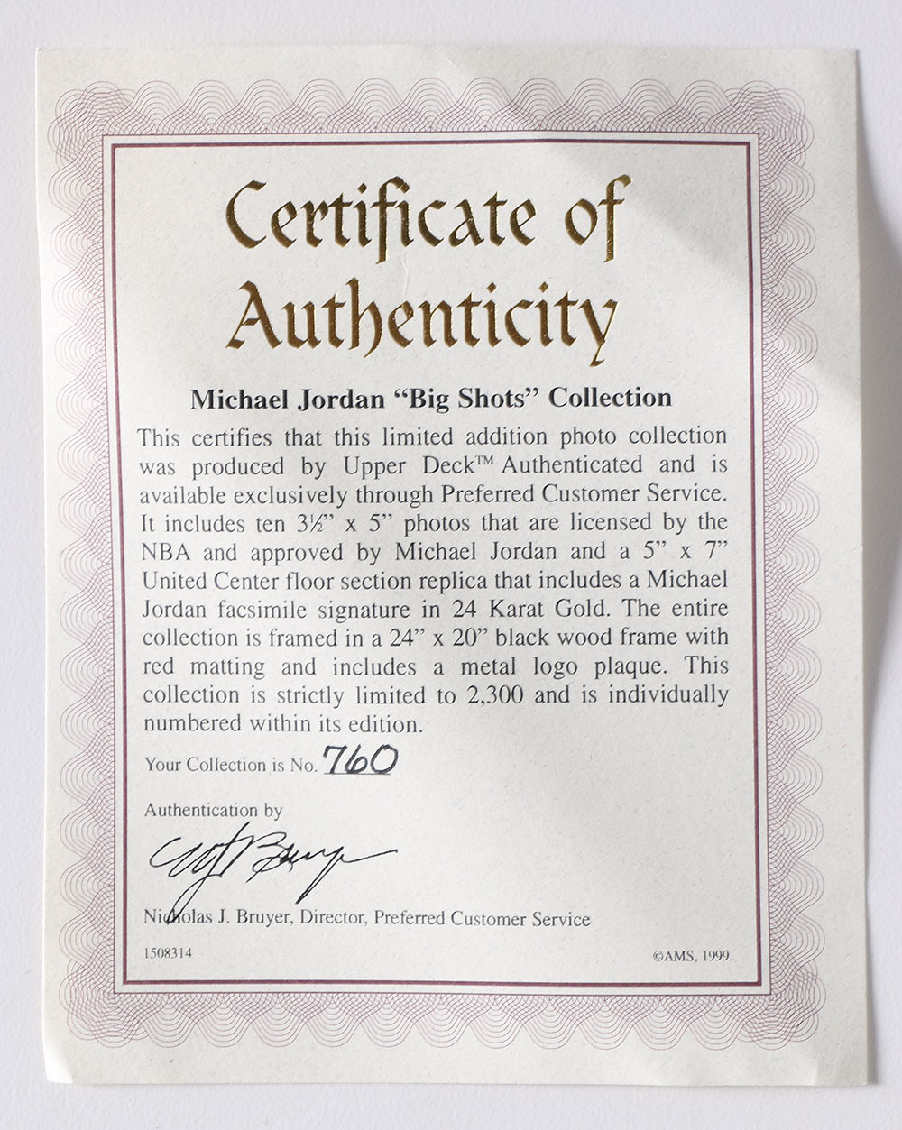 Limited Edition Michael Jordan "Big Shots" Collection Chicago Bulls