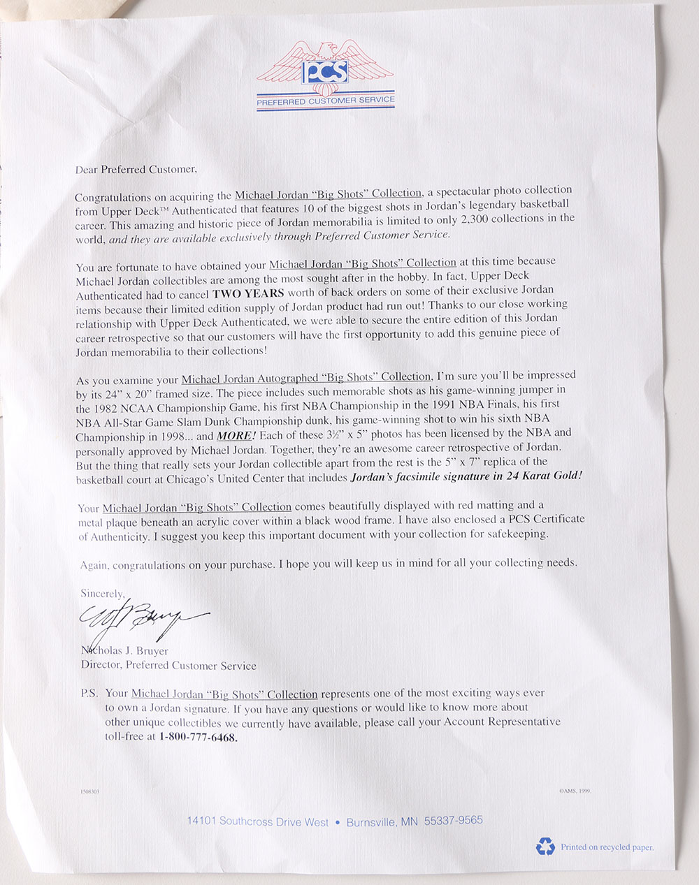 Limited Edition Michael Jordan "Big Shots" Collection Chicago Bulls