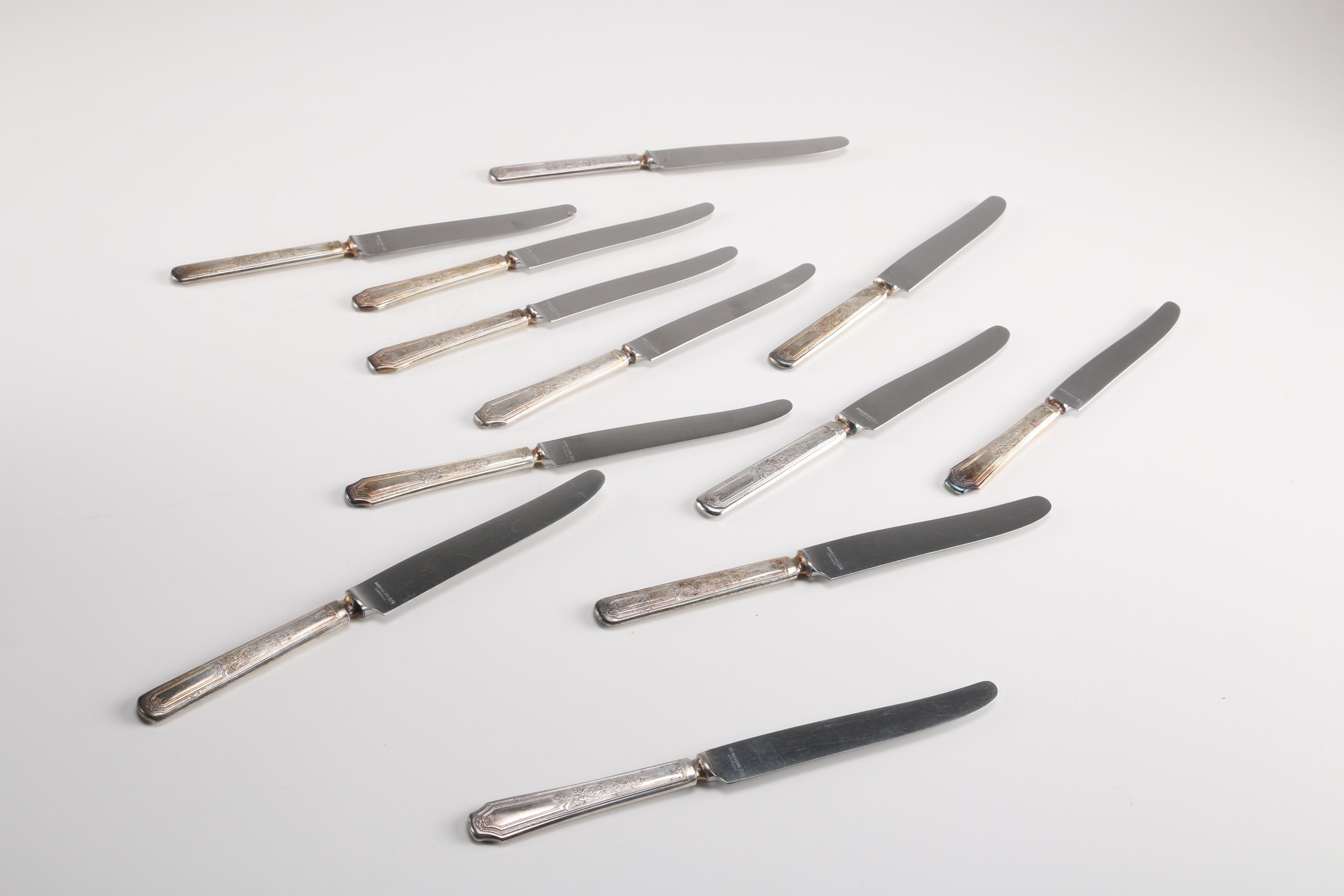 1847 Rogers "Ancestral" Flatware Set in a Wooden Chest