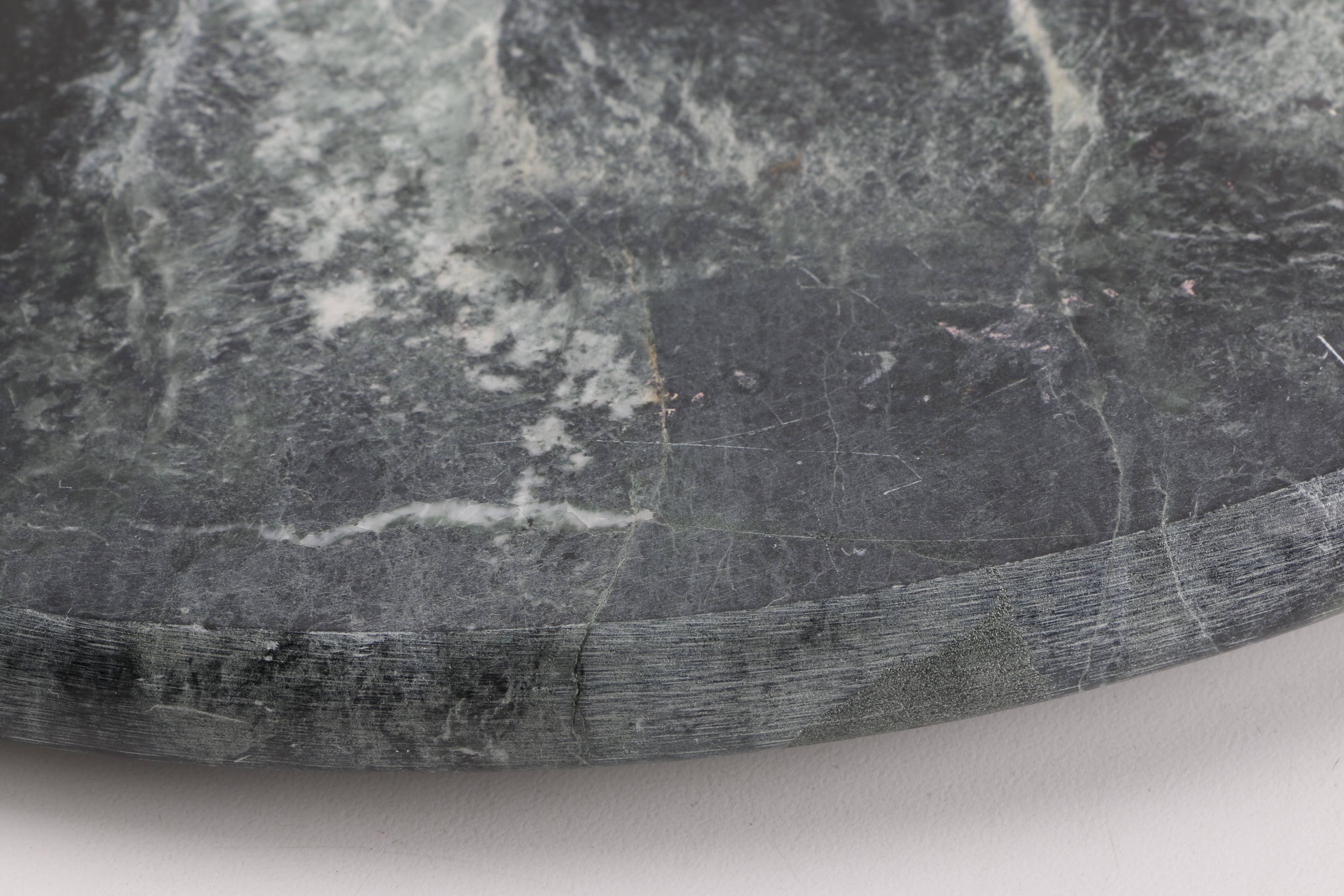 Marble Platter and Agate Leaf Dish